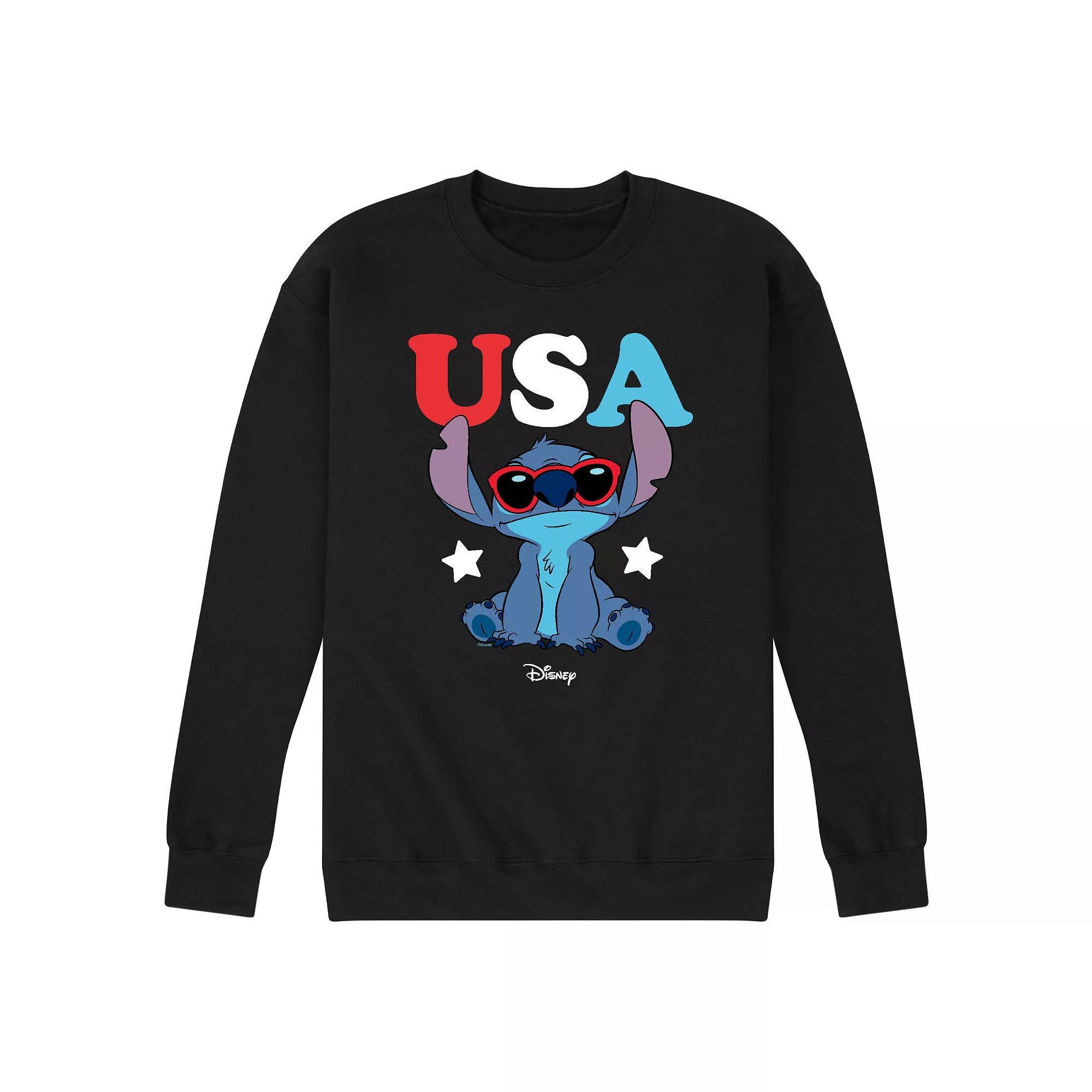 Disneys Lilo & Stitch Mens Stitch USA Sweatshirt Product Image
