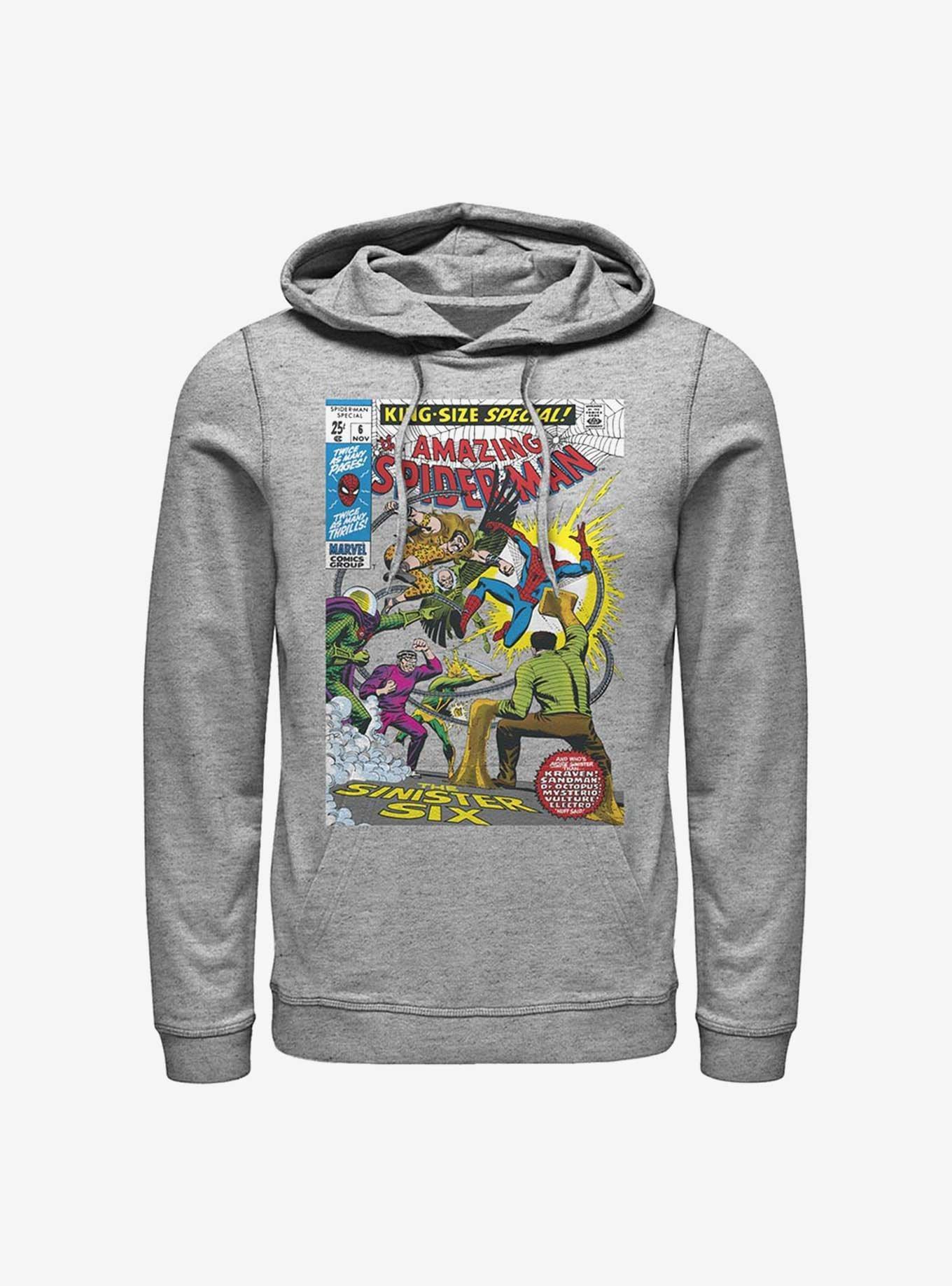 Marvel Spider-Man The Sinister Six Comic Hoodie Product Image