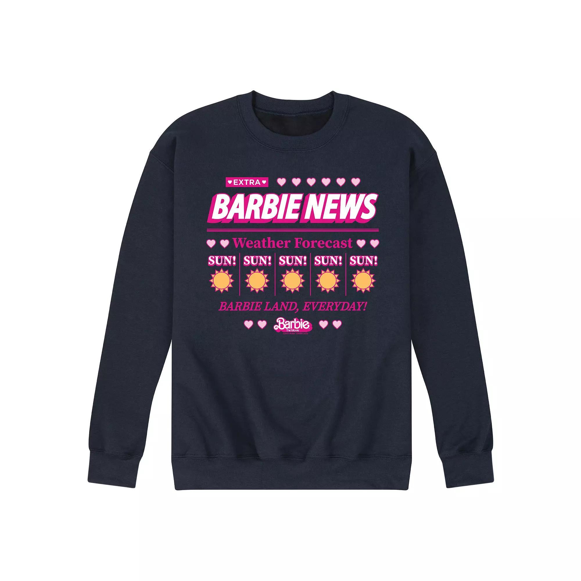 Mens Barbie The Movie Weather Forecast Graphic Tee Blue Product Image