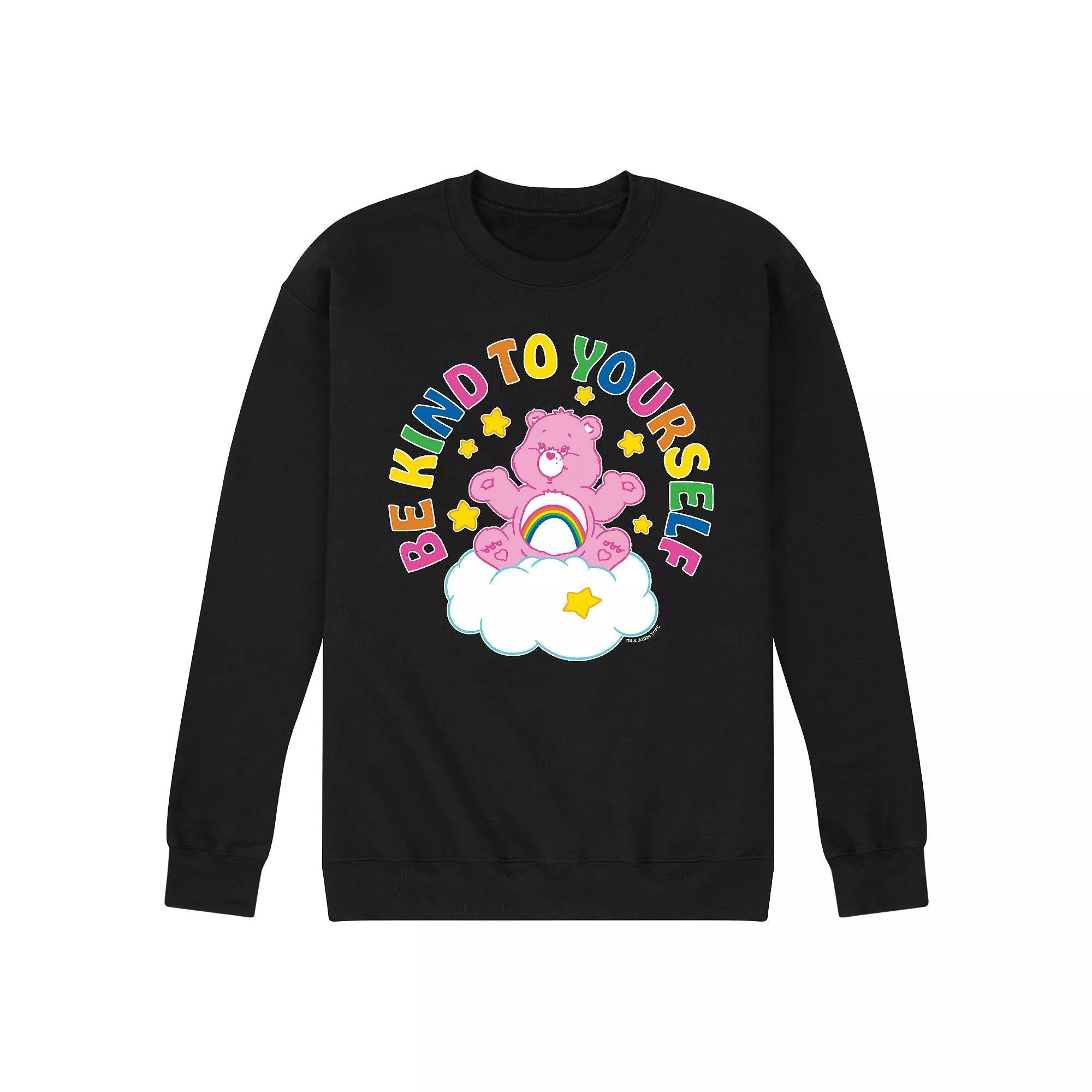 Mens Care Bears Be Kind To Yourself Fleece Sweatshirt Product Image