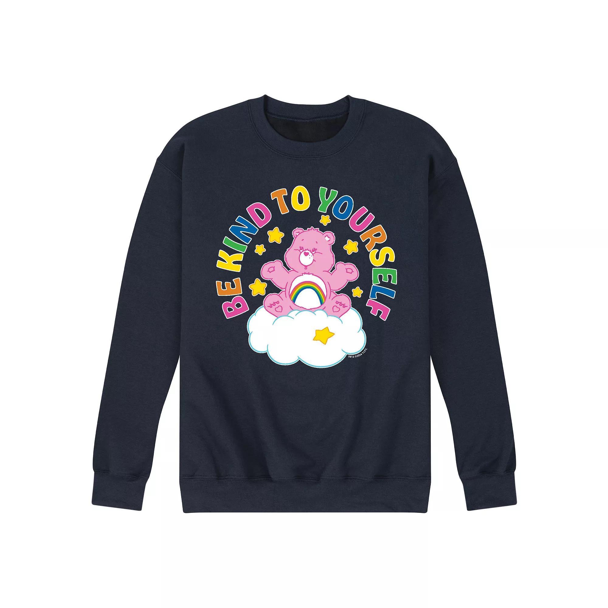 Mens Care Bears Be Kind To Yourself Fleece Sweatshirt Product Image
