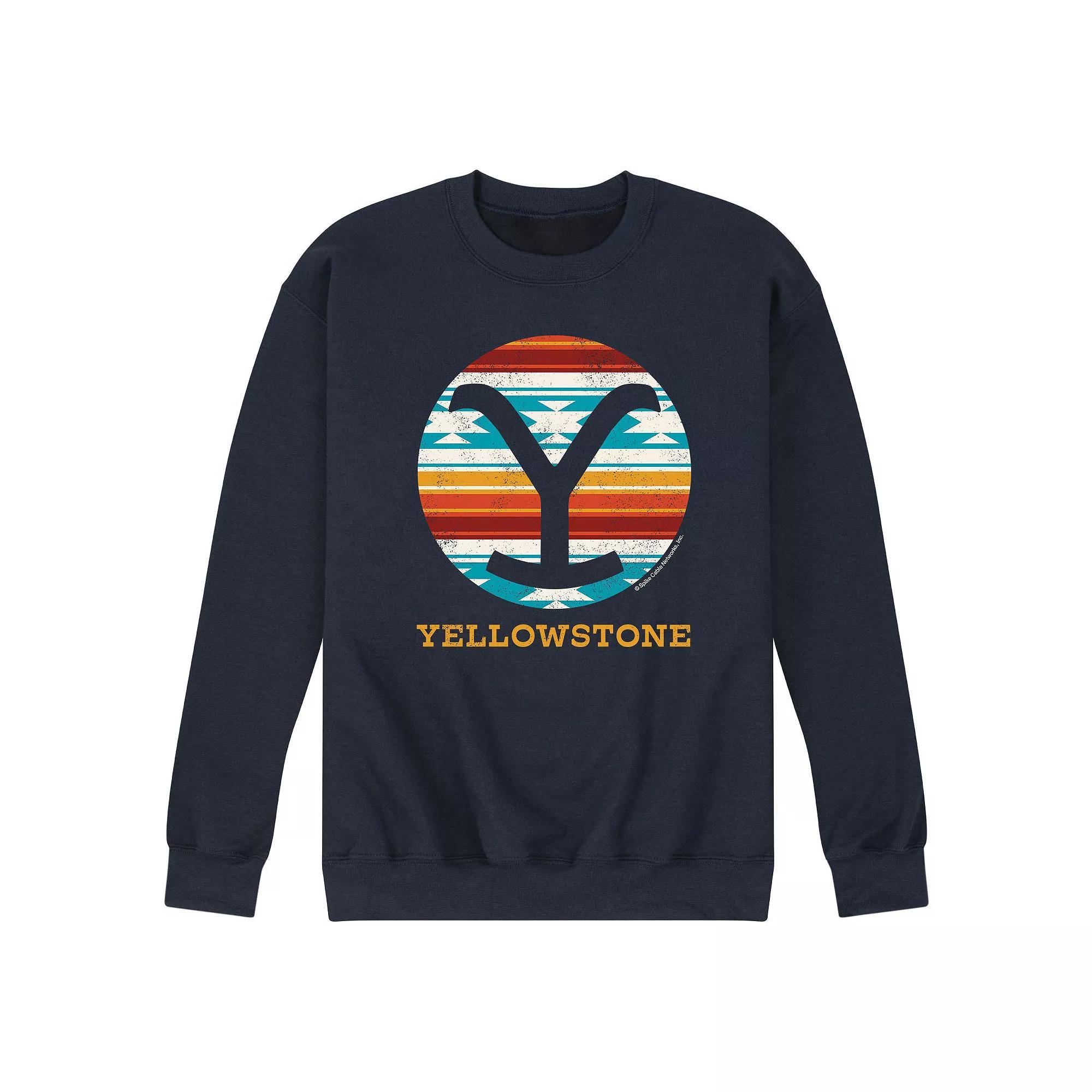 Men's Yellowstone Western Blanket Sweatshirt, Size: XXL, Black Product Image