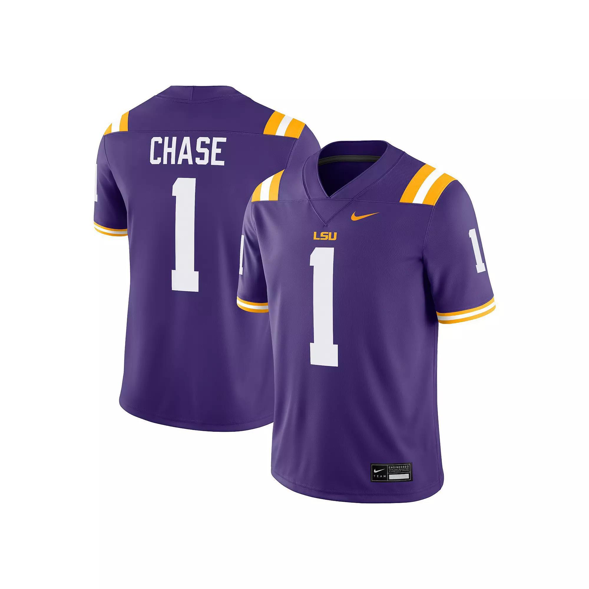 Men's Nike Ja'Marr Chase Purple LSU Tigers Alumni Game Jersey, Size: 2XL Product Image