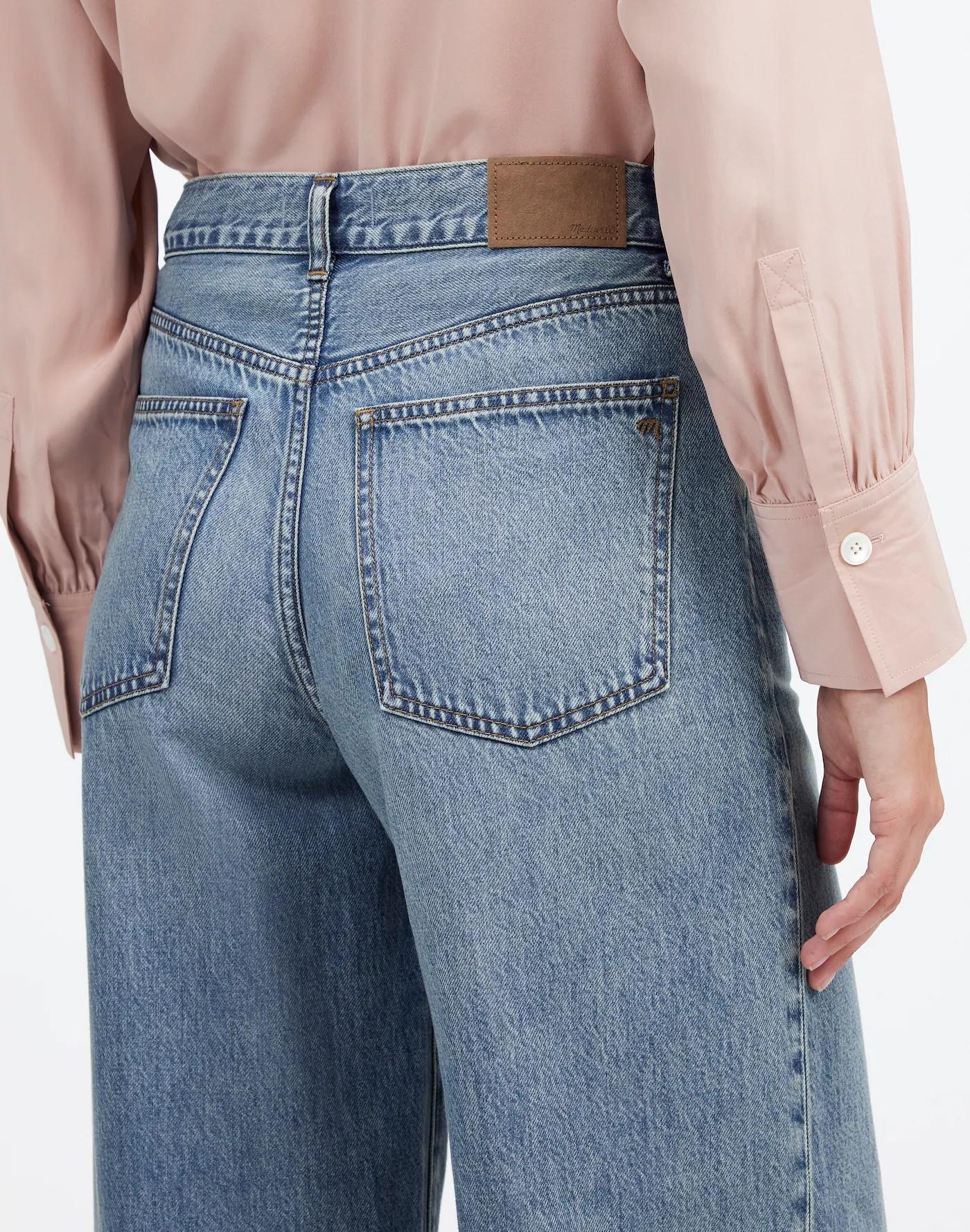 Petite Superwide-Leg Jeans: Airy Denim Edition Product Image