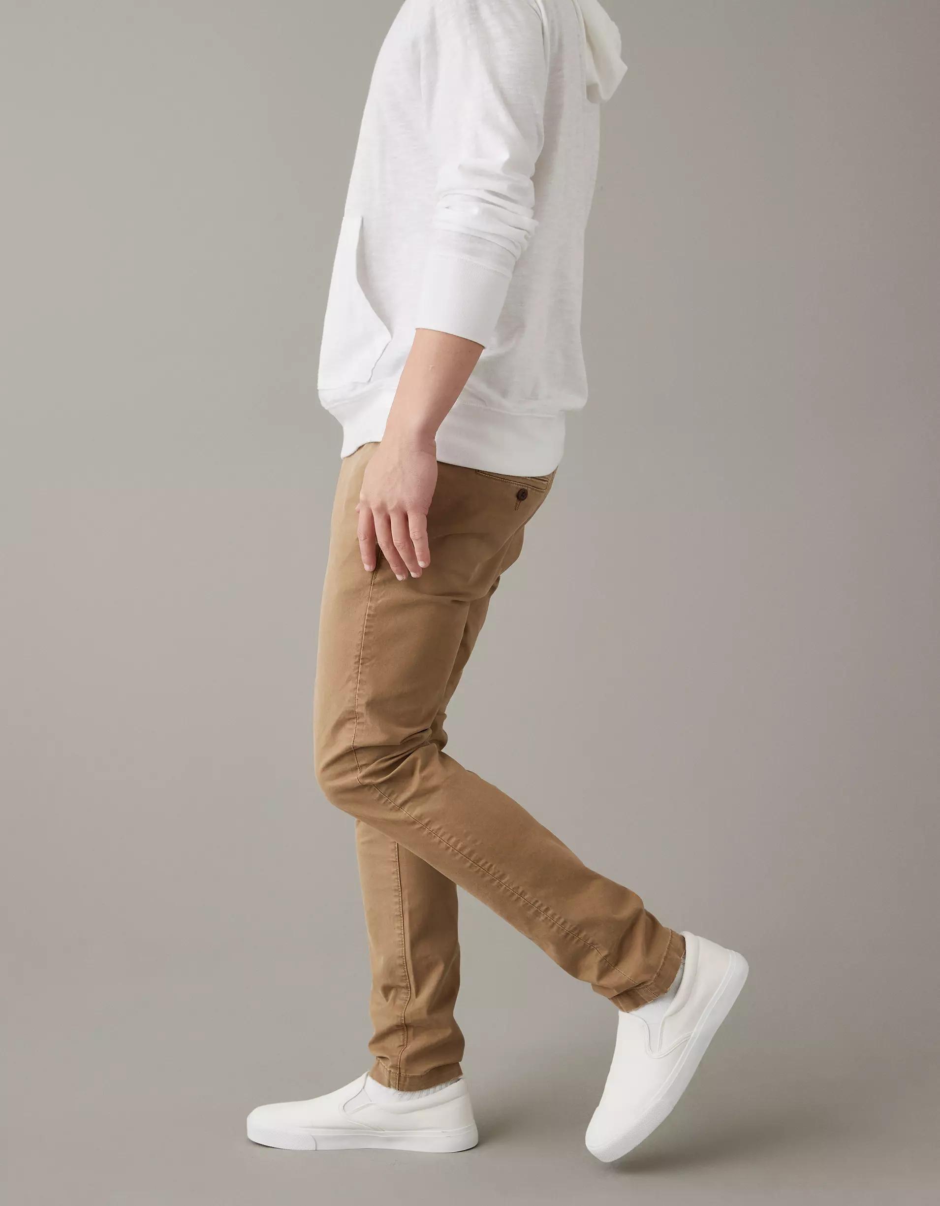 AE Flex Skinny Lived-In Khaki Pant Product Image