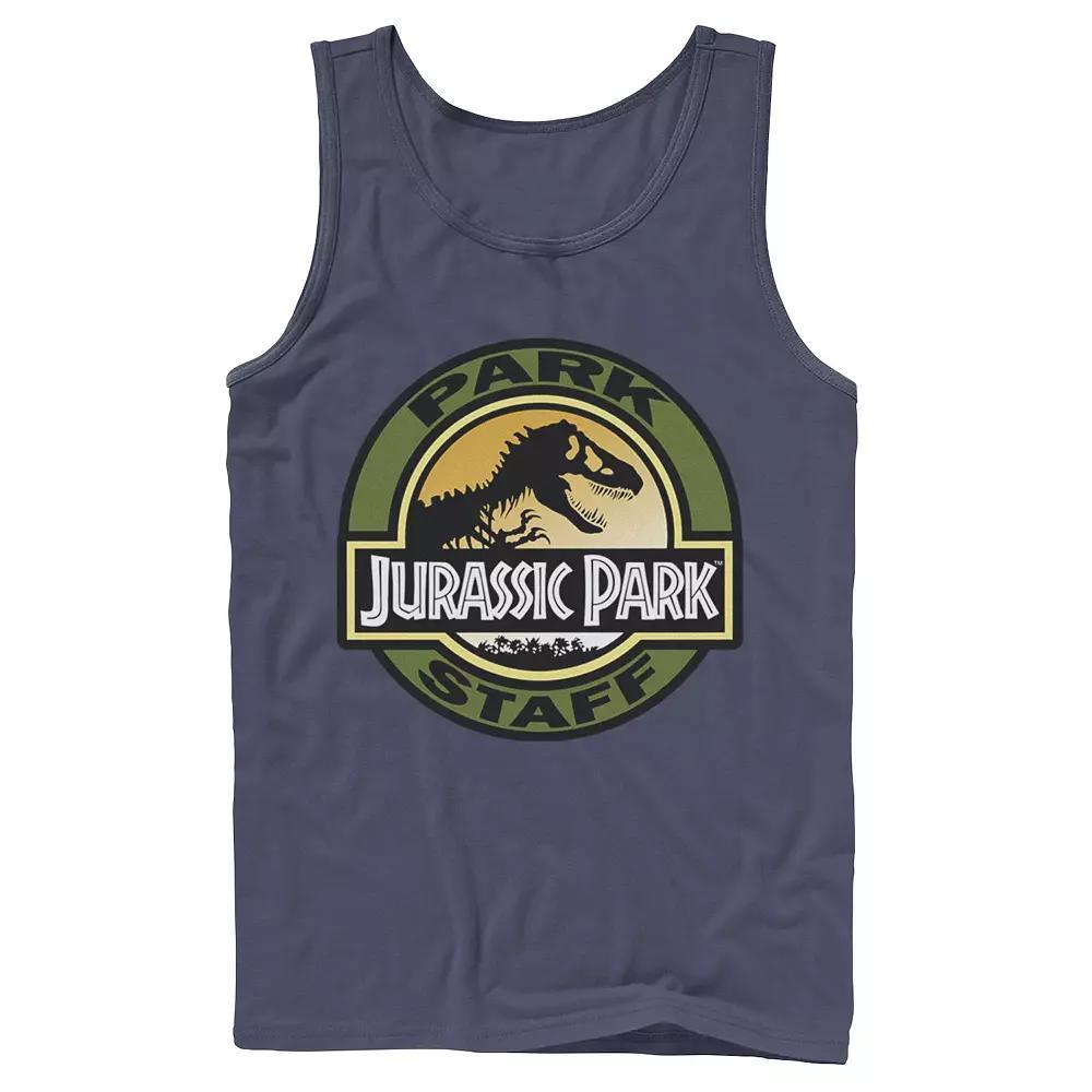 Men's Jurassic Park Staff Icon T-Rex Skeleton Tank Top, Size: Large, Black Product Image