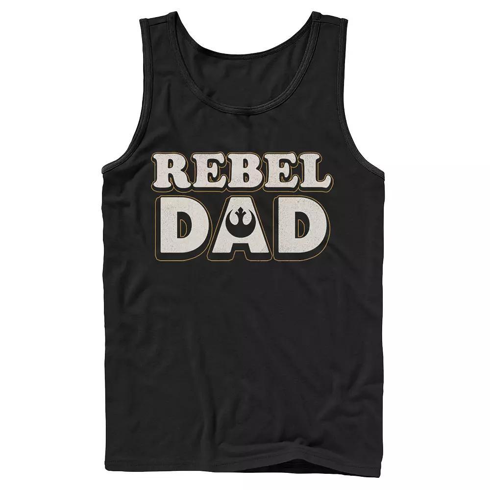 Men's Star Wars Father's Day Rebel Dad Tank Top, Size: Large, Black Product Image