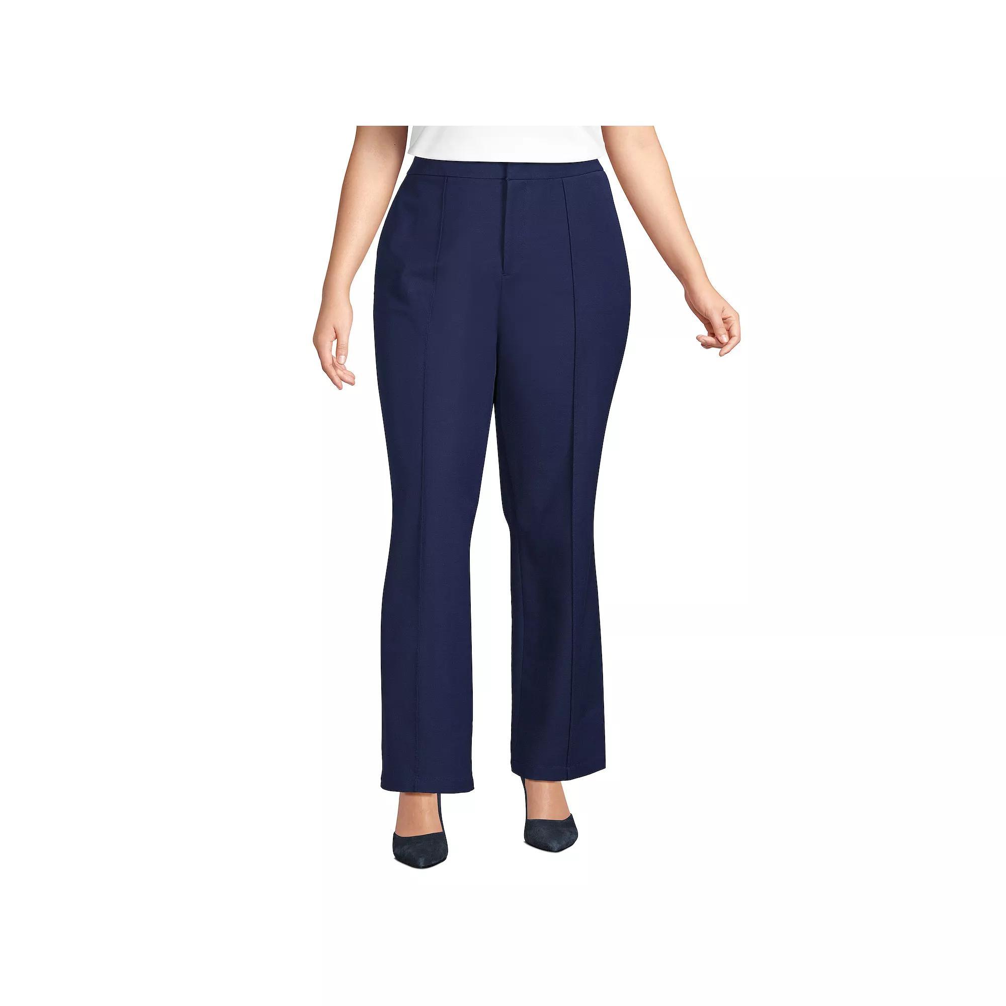 Women's Lands' End High-Rise Stretchy Bootcut Pants, Size: 6, Deep  Blue Product Image