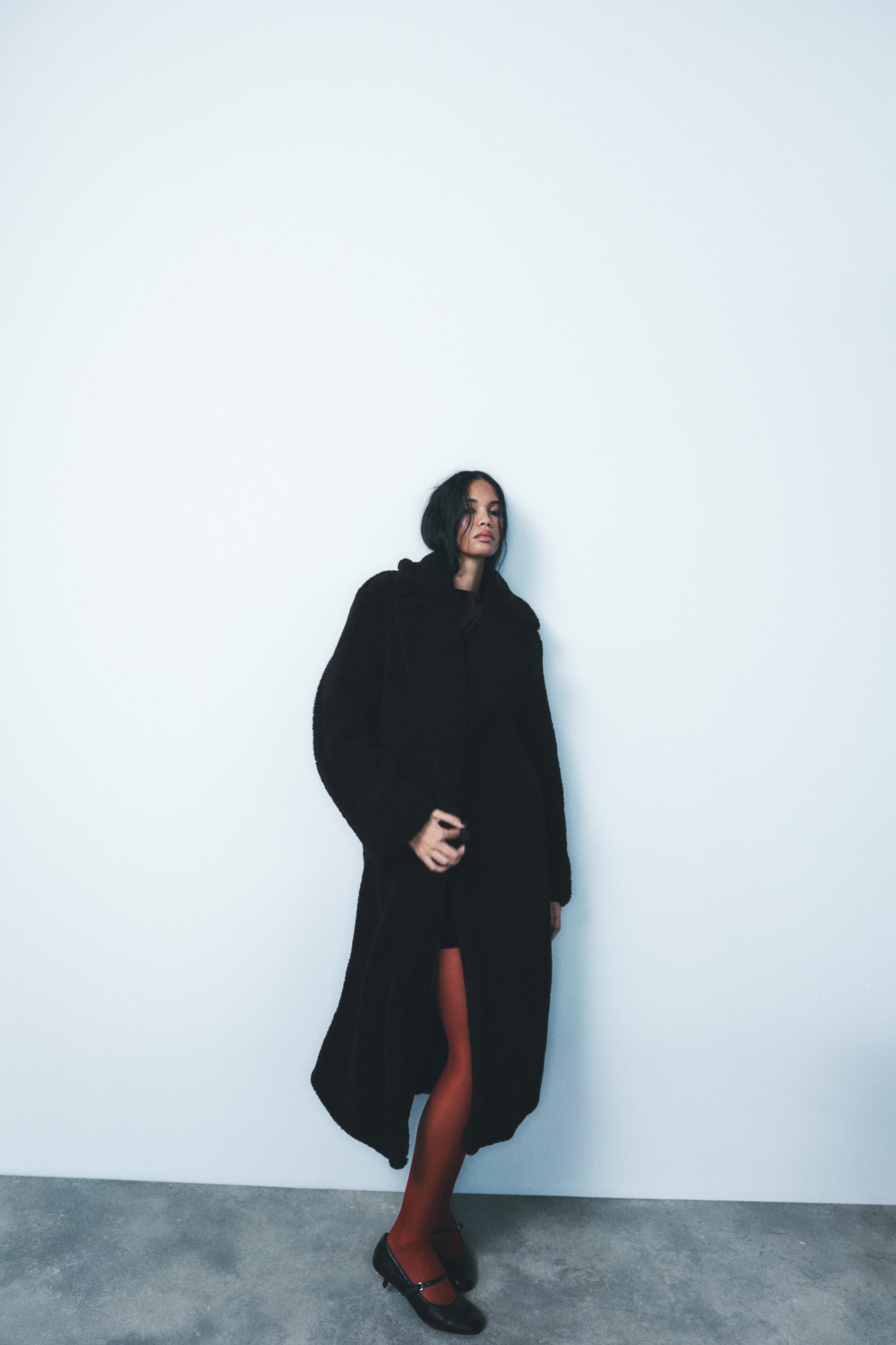 LONG FLEECE COAT Product Image