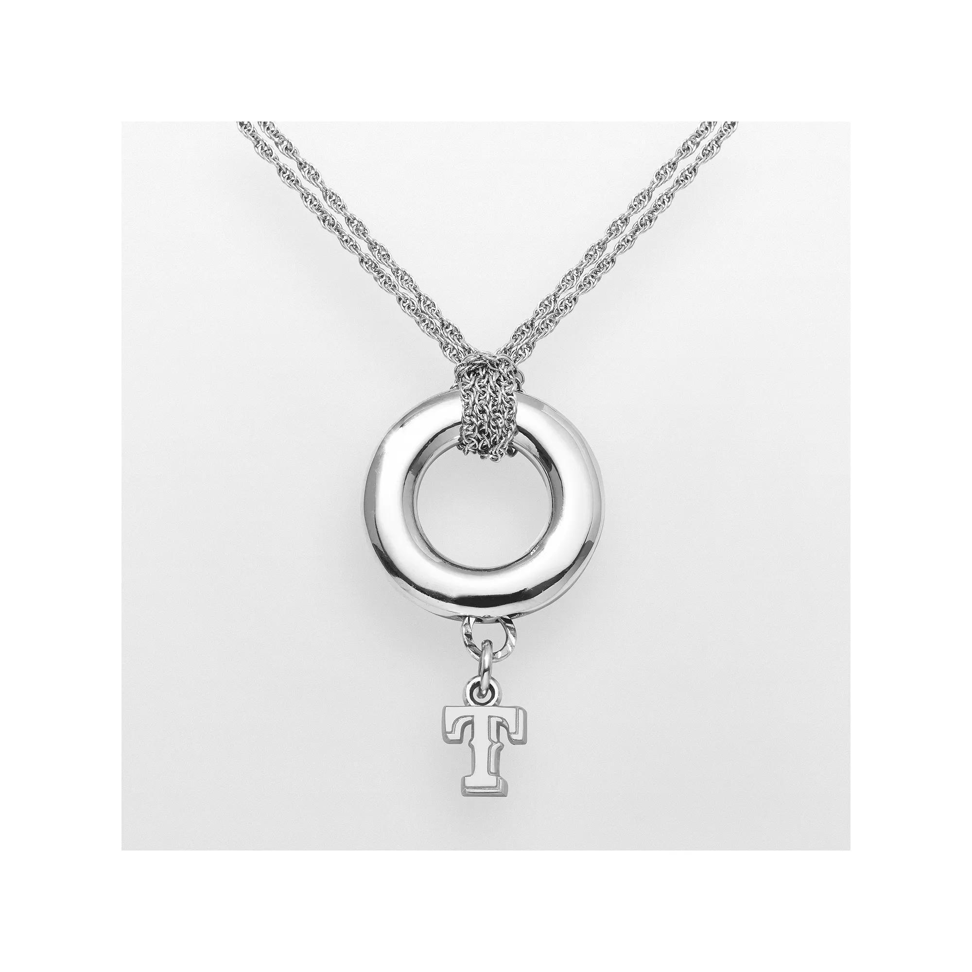 LogoArt Minnesota Twins Sterling Silver Logo Halo Pendant, Womens Product Image