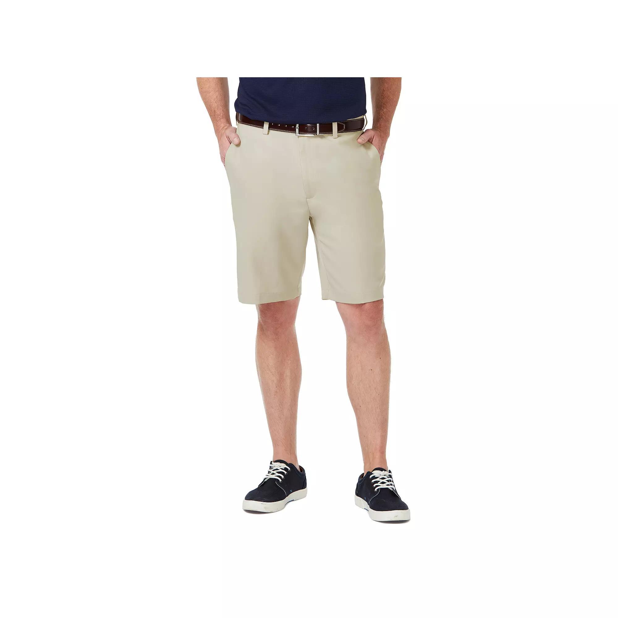 Men's Haggar® Cool 18® Pro Gabardine Flat Front Shorts, Size: 36, String Product Image