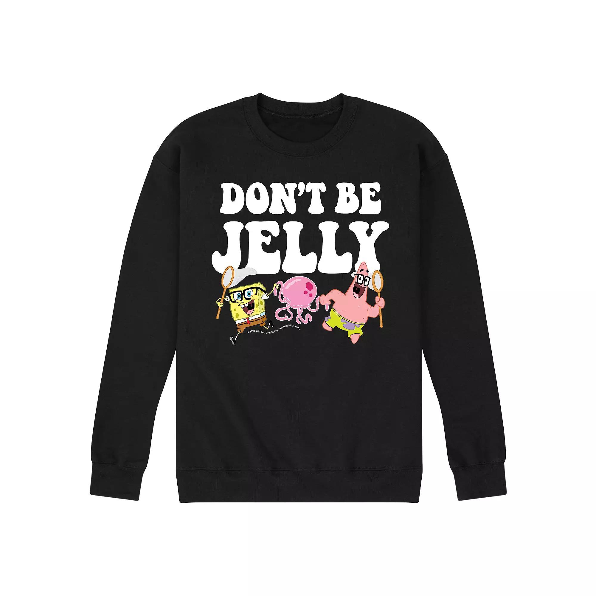 Mens SpongeBob SquarePants Dont Be Jelly Sweatshirt Product Image