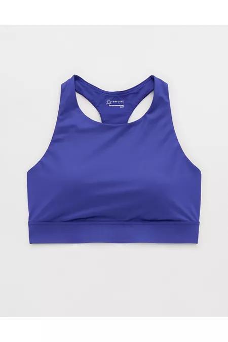 OFFLINE By Aerie Goals Gloss High Neck Sports Bra Women's Product Image