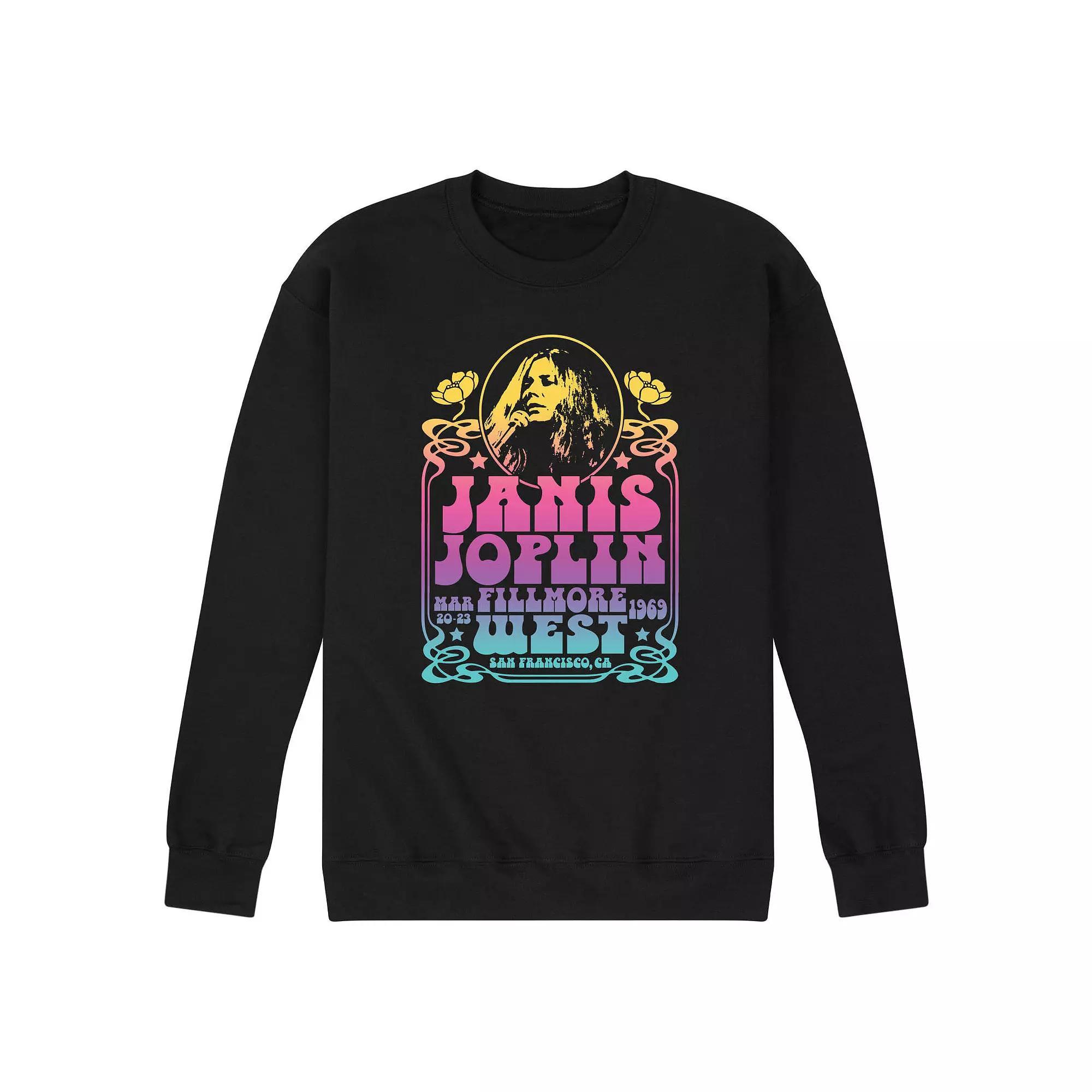 Disney Villains The Little Mermaid Ursula Mens Neon Fleece Sweatshirt Blue Product Image