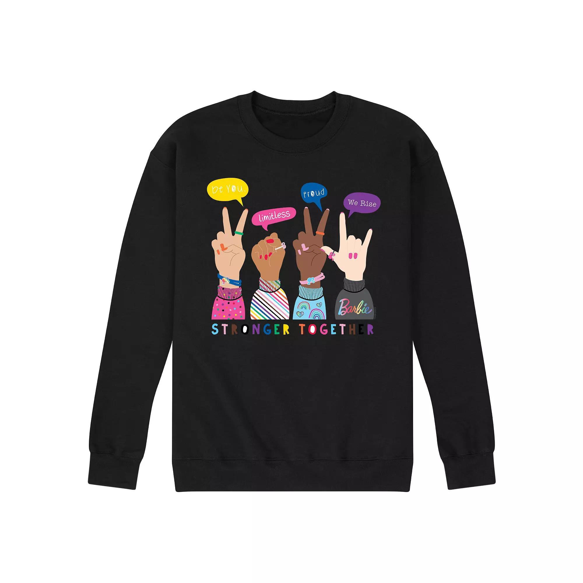 Mens Barbie Pride Doodle Graphic Fleece Product Image