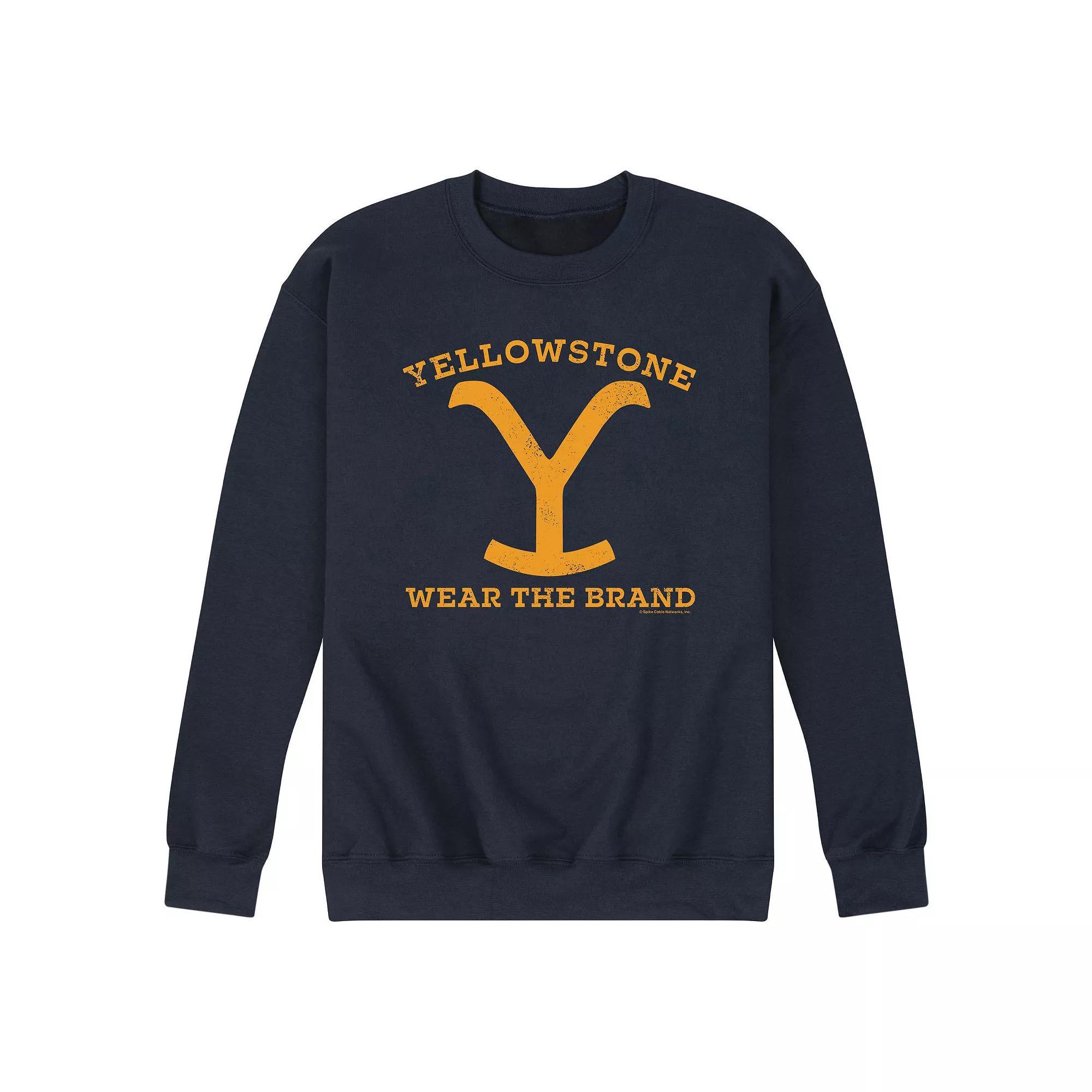Mens Friends Logo Snowflakes Fleece Sweatshirt Product Image