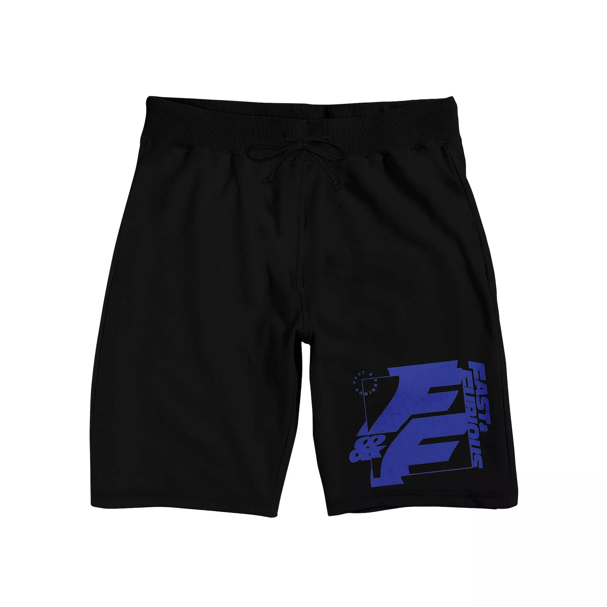 Men's The Fast & The Furious Logo Sleep Shorts, Size: XXL, Black Product Image