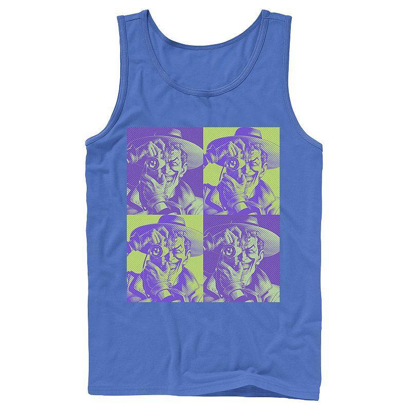 Men's DC Batman The Joker Halftone Popart Tank Top, Size: XL, Black Product Image