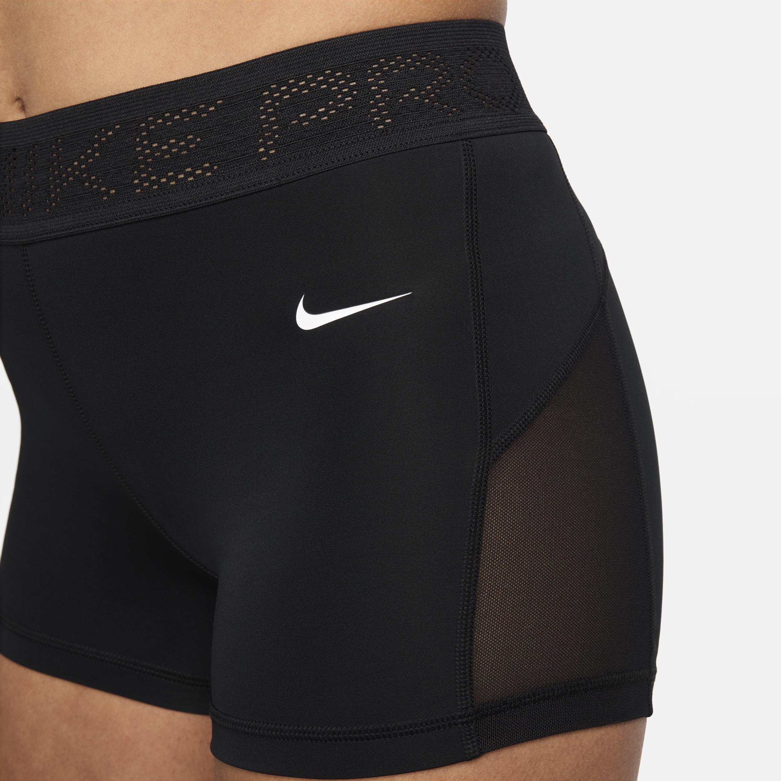 Women's Nike Pro Mid-Rise 3" Mesh-Paneled Shorts Product Image