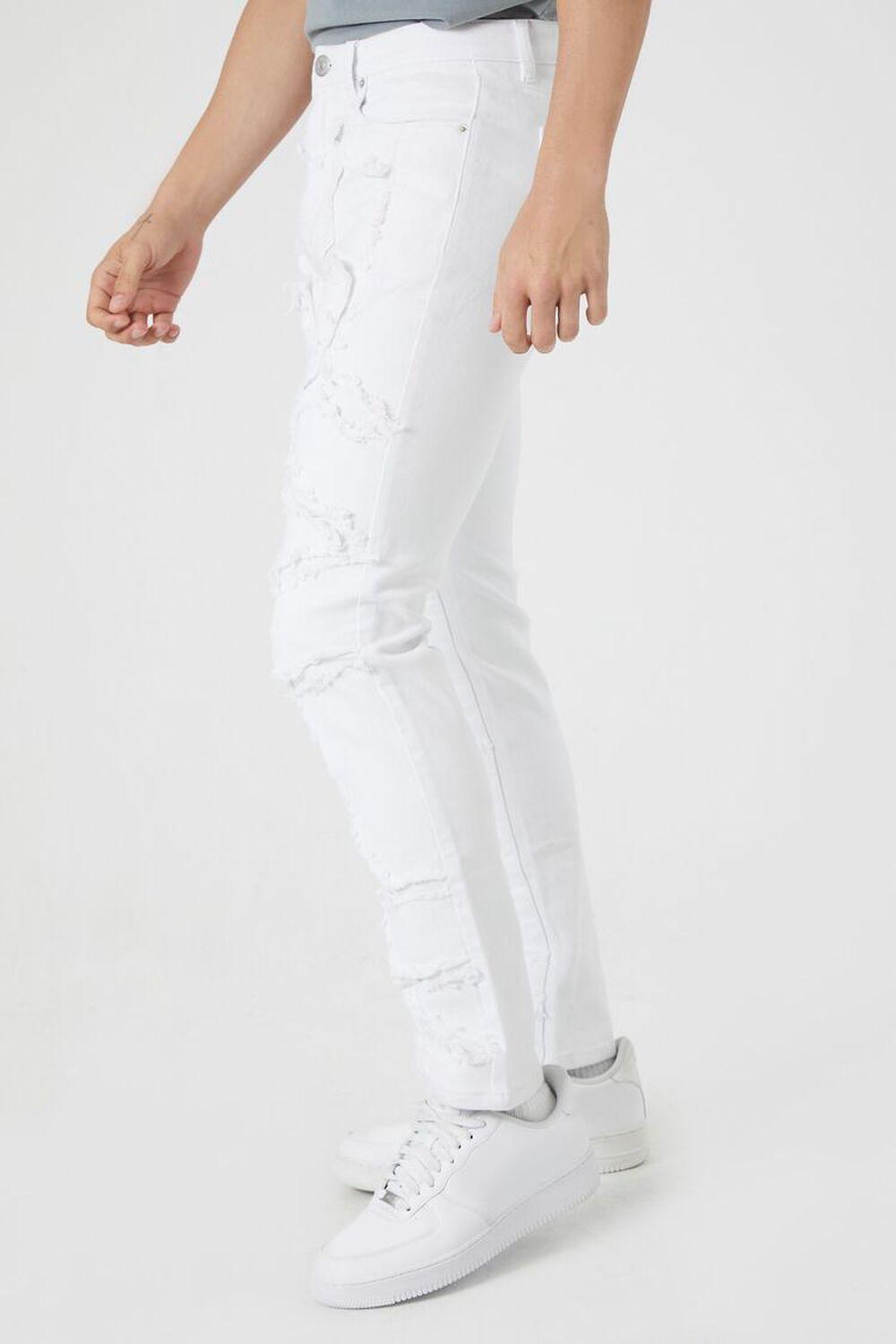 Slim-Fit Frayed-Trim Jeans | Forever 21 Product Image