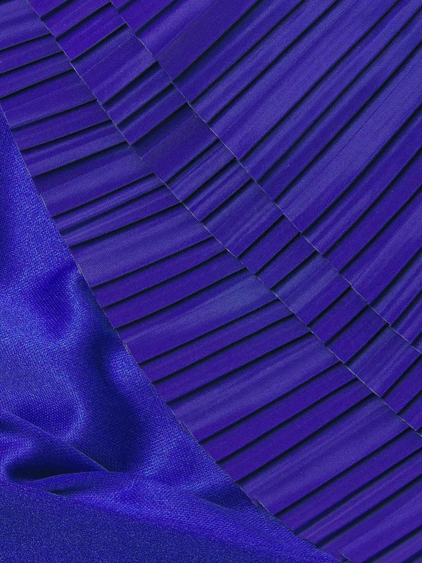 Ruffled Flutter-Sleeve Gown Product Image