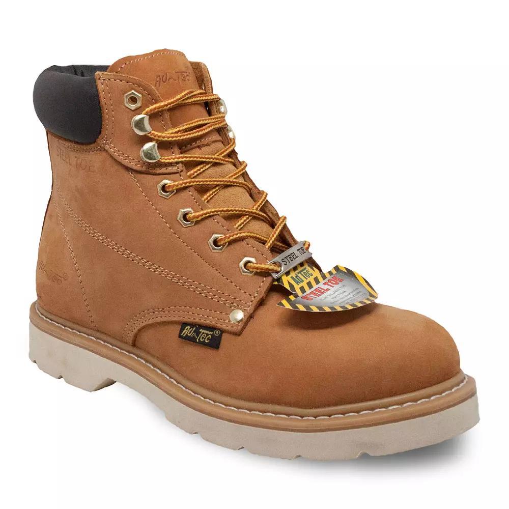 AdTec 1018 Men's Steel Toe Work Boots, Size: 10 Medium, Brown Product Image