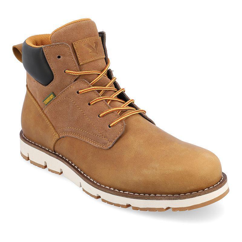 Territory Range Mens Tru Comfort Foam Leather Ankle Boots Product Image