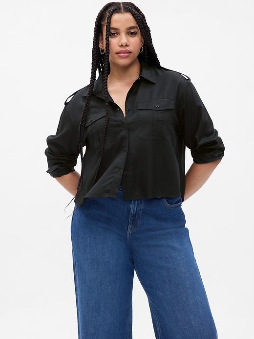 Cropped Utility Shirt Product Image