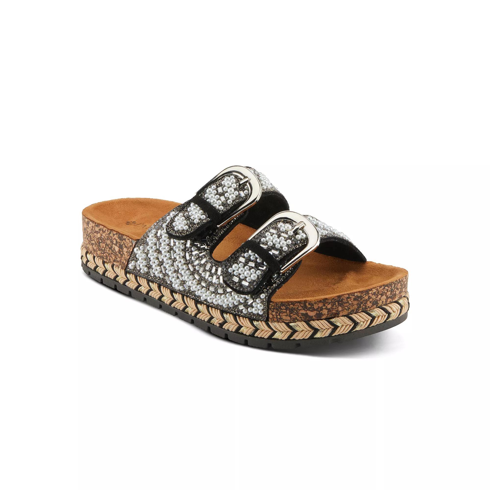 Patrizia Pearline Women's Beaded Slide Sandals, Size: 36, Black Team Product Image