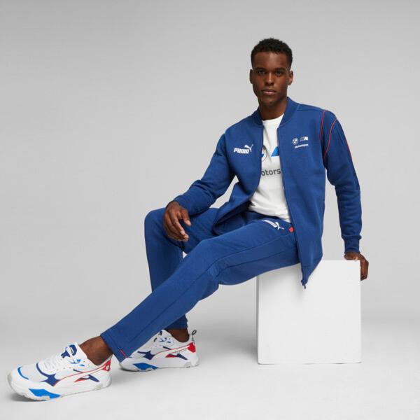 PUMA BMW M Motorsport Men's MT7 Sweat Jacket in Pro Blue/Medium Color Product Image
