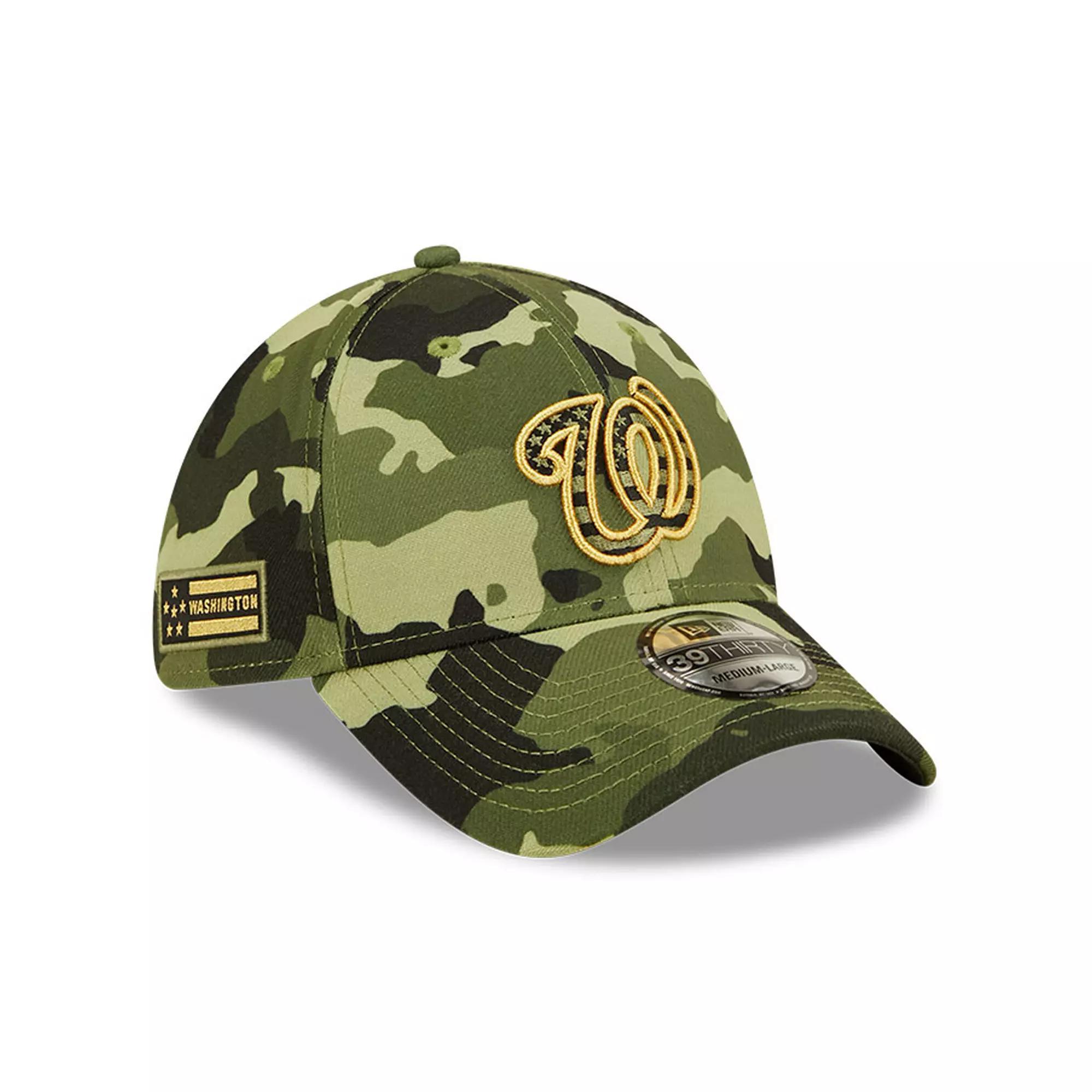 Mens New Era Camo Washington Nationals 2022 Armed Forces Day 39THIRTY Flex Hat Product Image