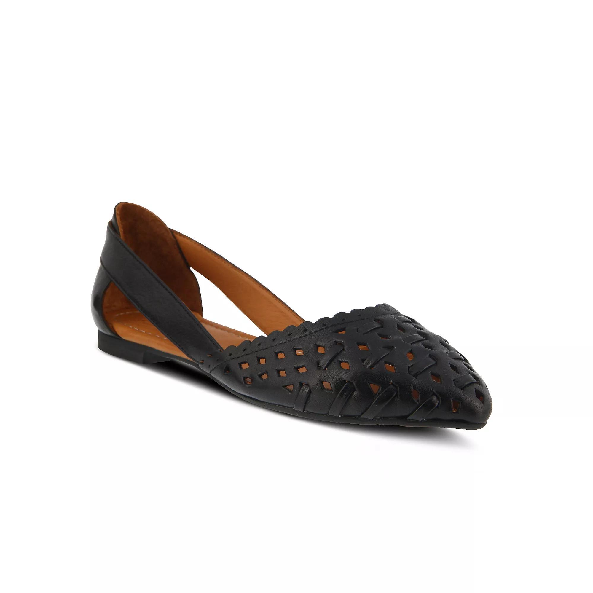 Spring Step Delorse Women's Leather Flats, Size: 38, Black Product Image