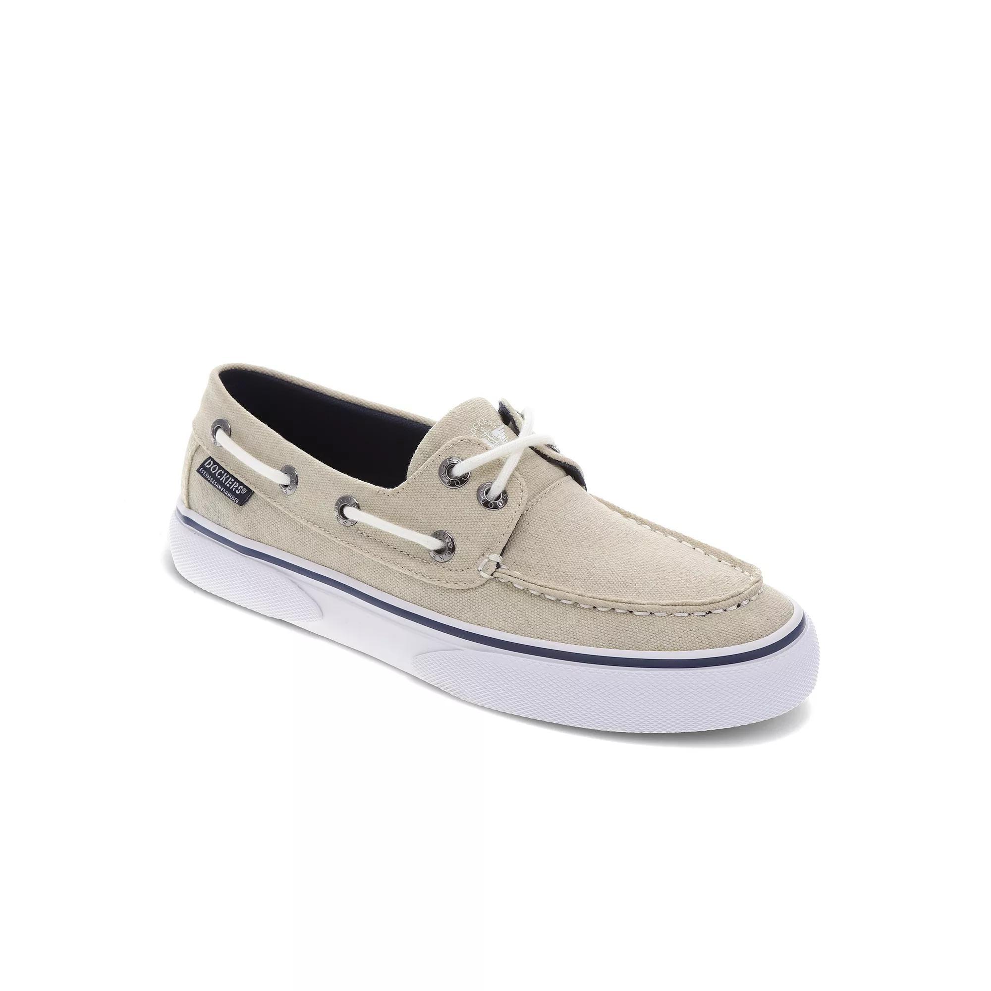 Dockers Rowe Men's Canvas Boat Shoes, Size: 9 Medium, Grey Product Image