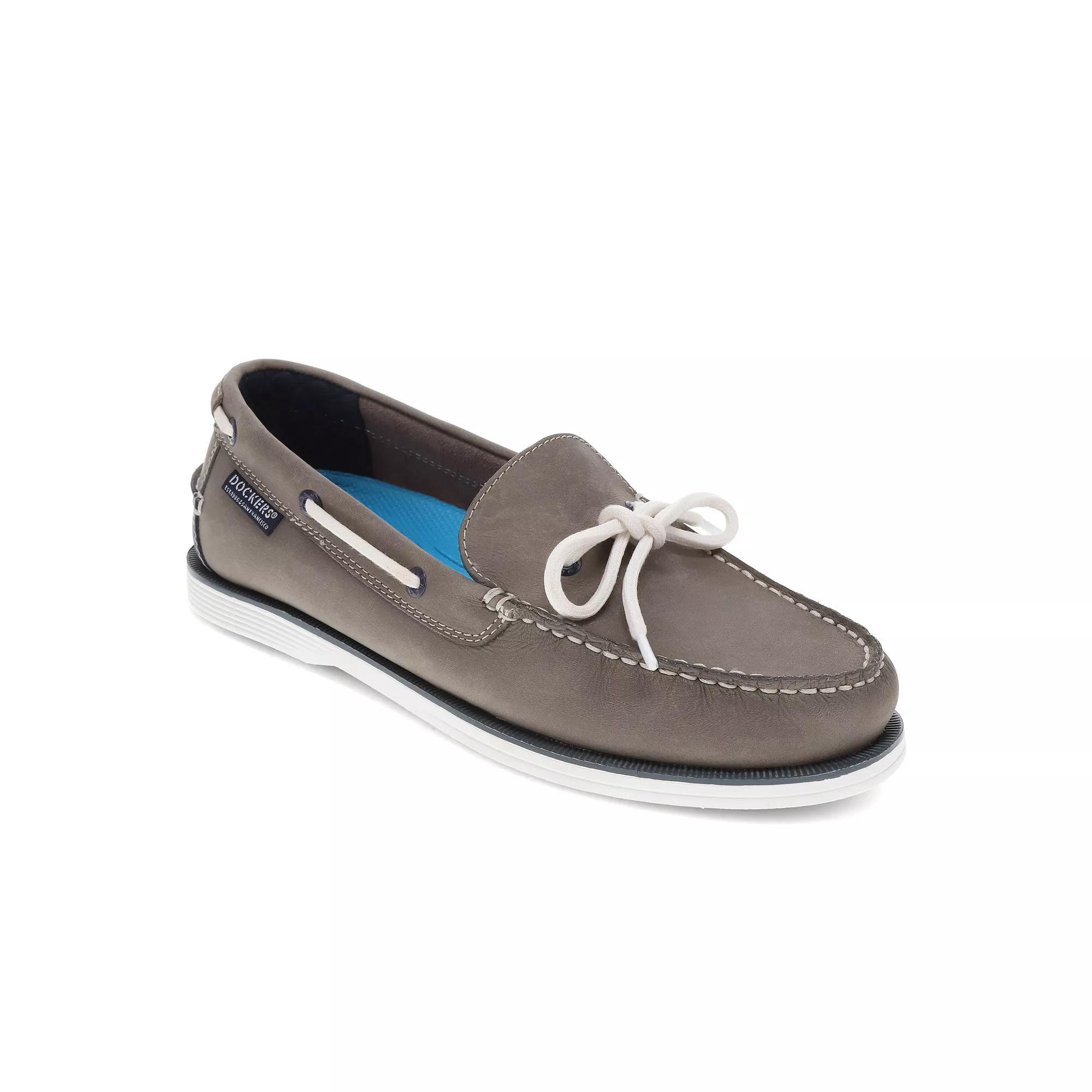 Dockers Darnell Mens Leather Boat Shoes Grey Product Image