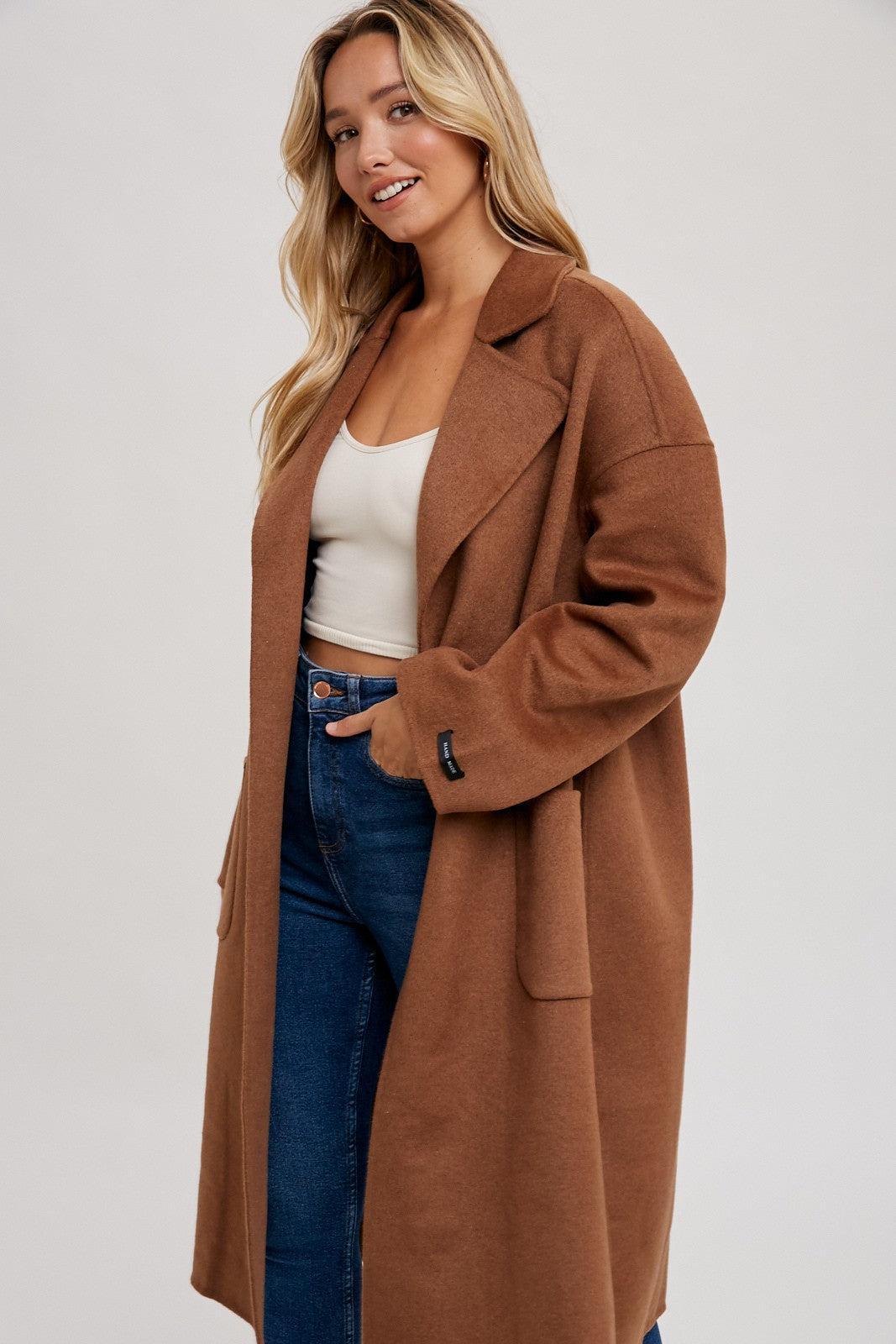 Handmade Belted Longline Coat Product Image