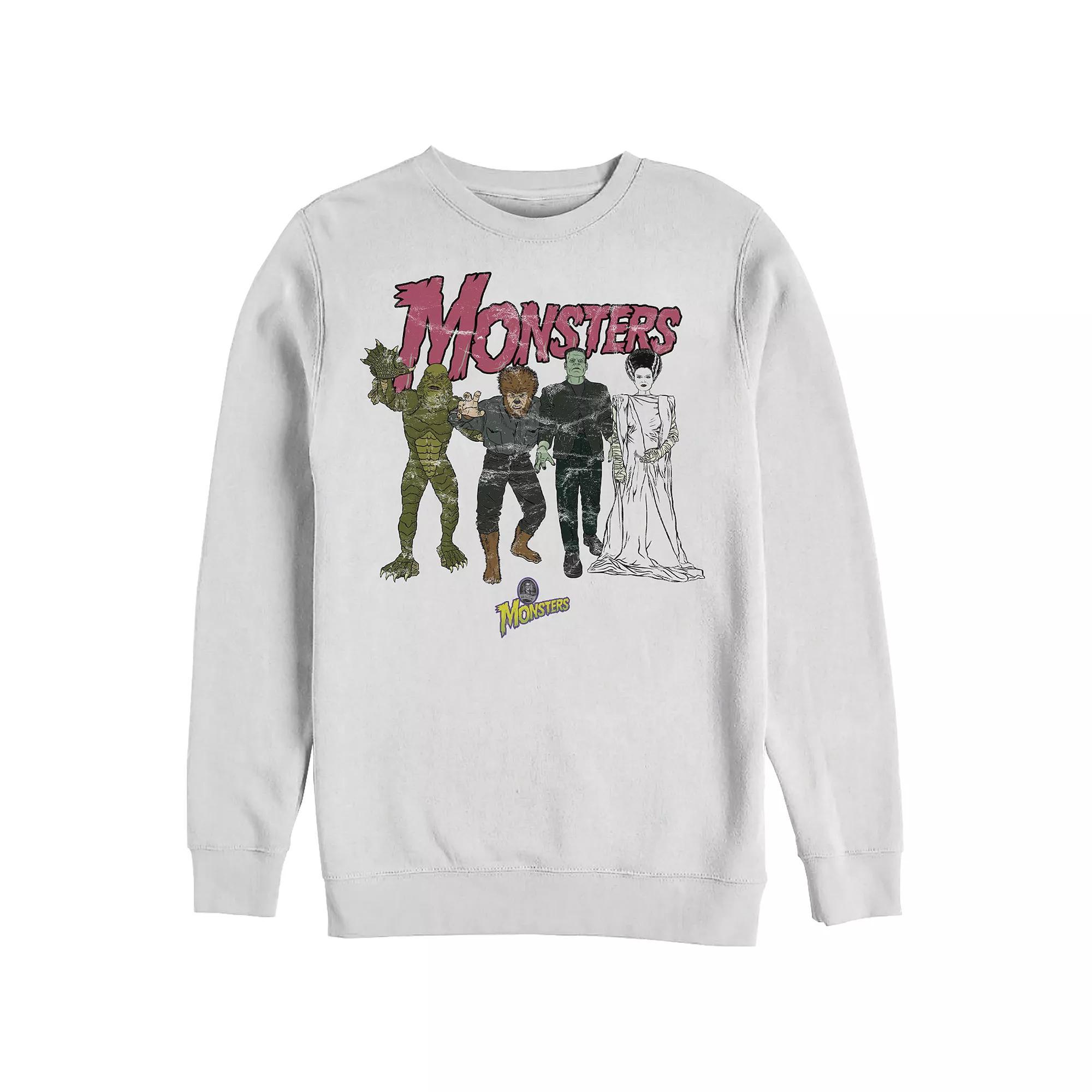 Men's Monsters Update Graphic Fleece, Size: XXL, White Product Image