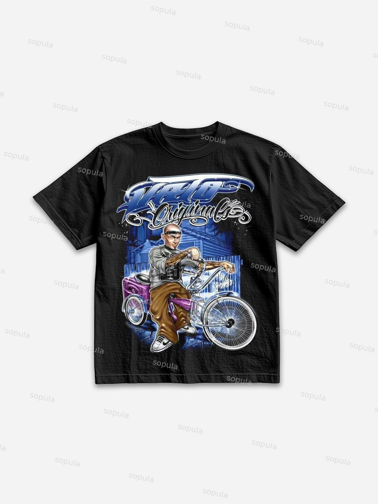 Y2k Retro Style Creative Dice Cotton T-shirt Product Image