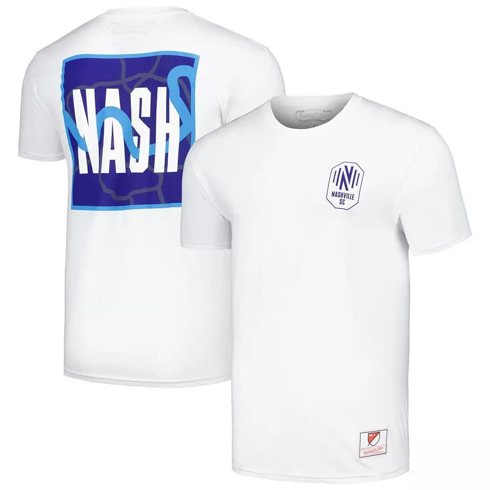 Men's Mitchell & Ness White Nashville SC 615 T-Shirt, Size: Large, Mls White Product Image