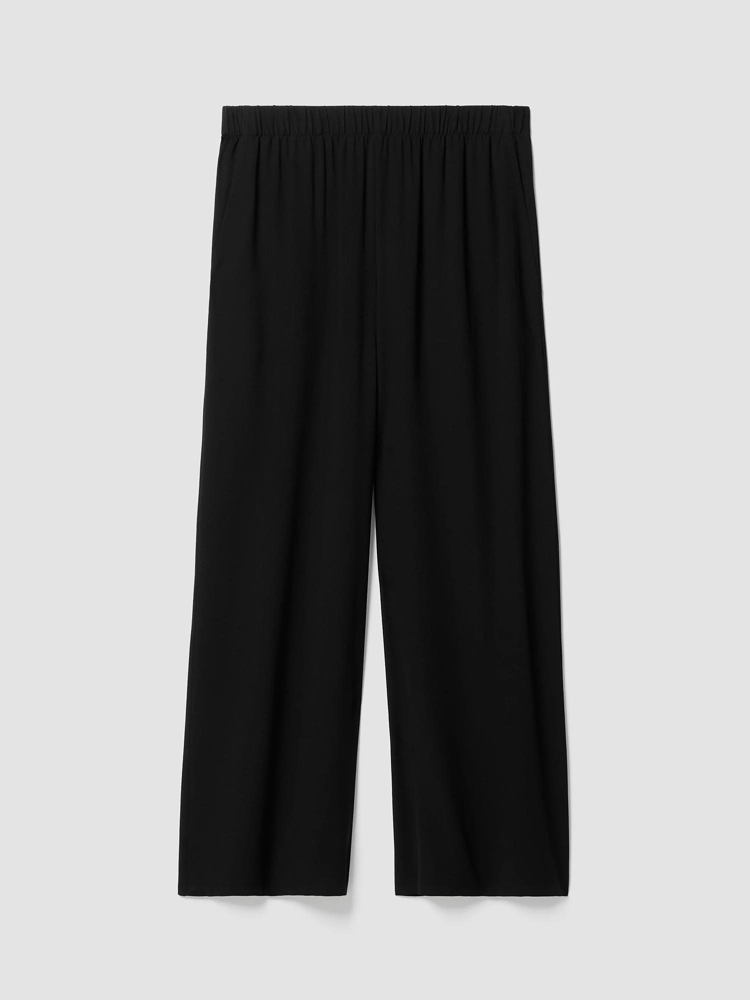 Silk Georgette Crepe Wide-Leg Pant Product Image