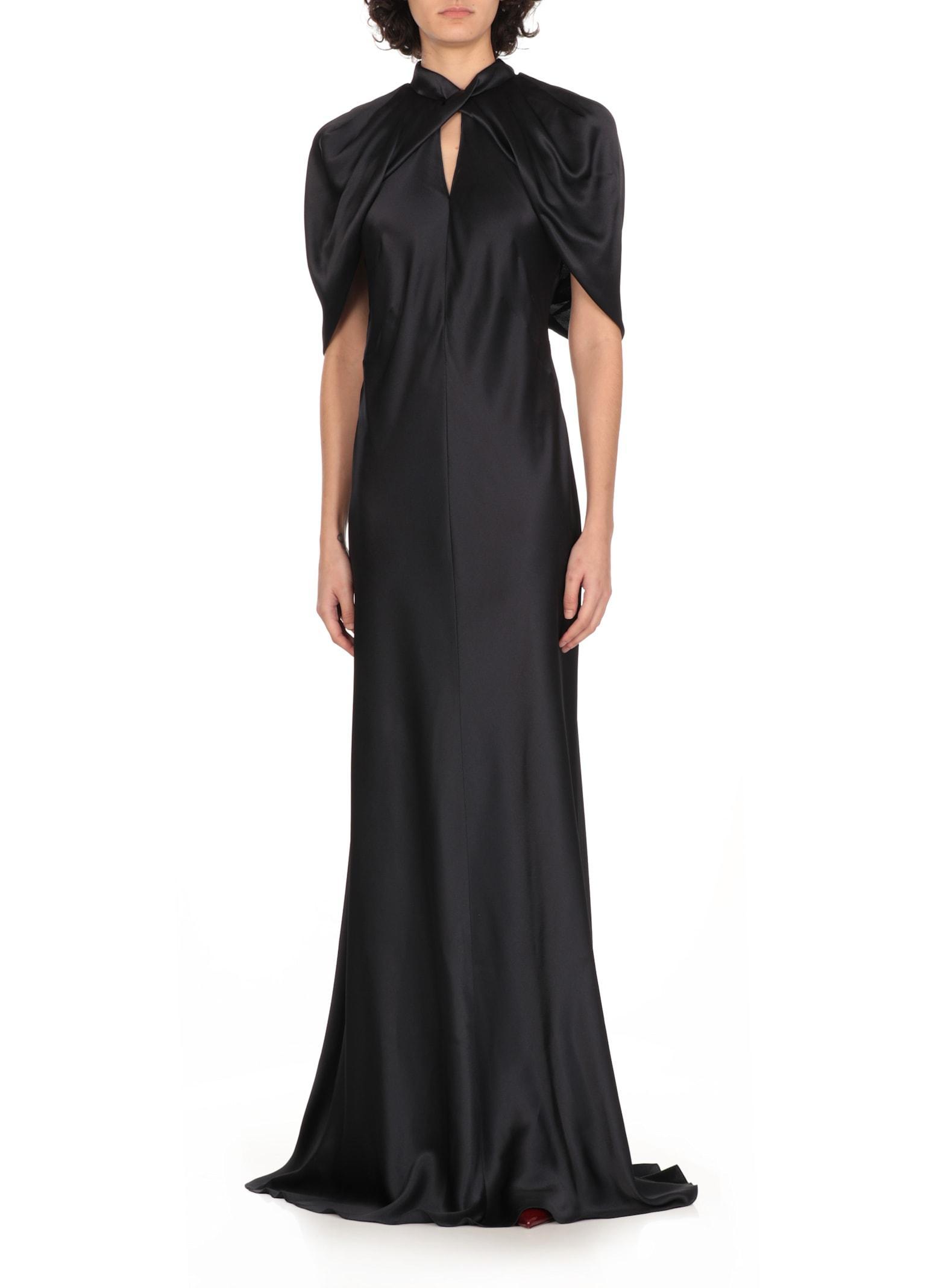 ALBERTA FERRETTI Silk Blend Dress In Blue Product Image