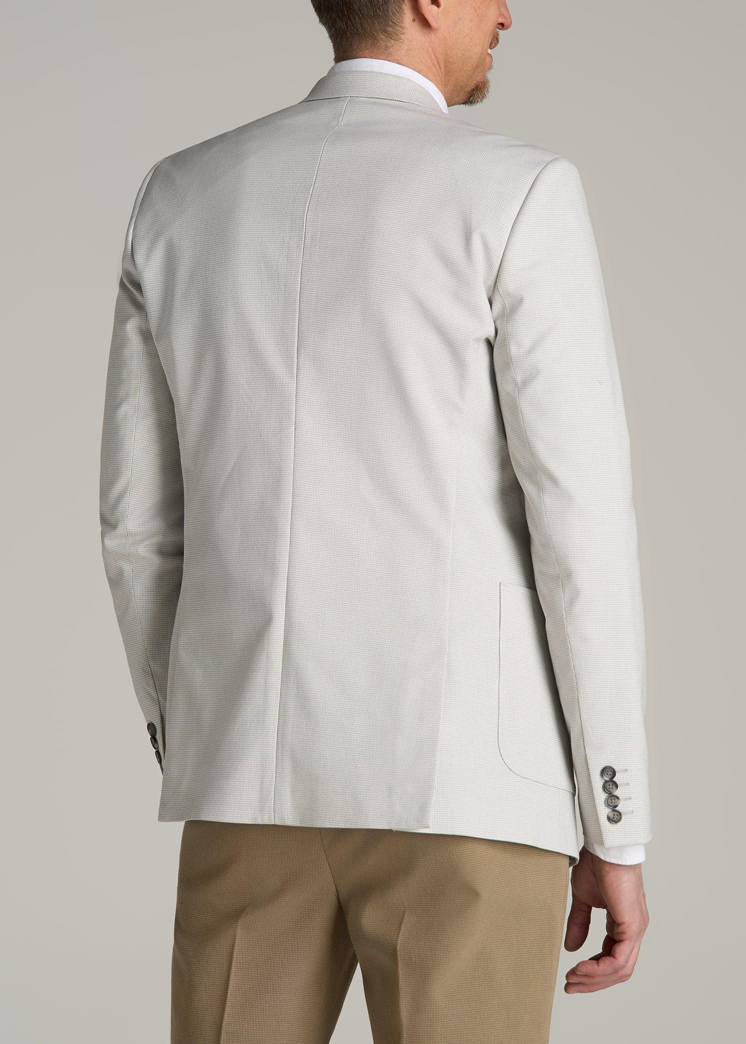 Men's Tall Core Blazer in Light Grey Houndstooth Product Image