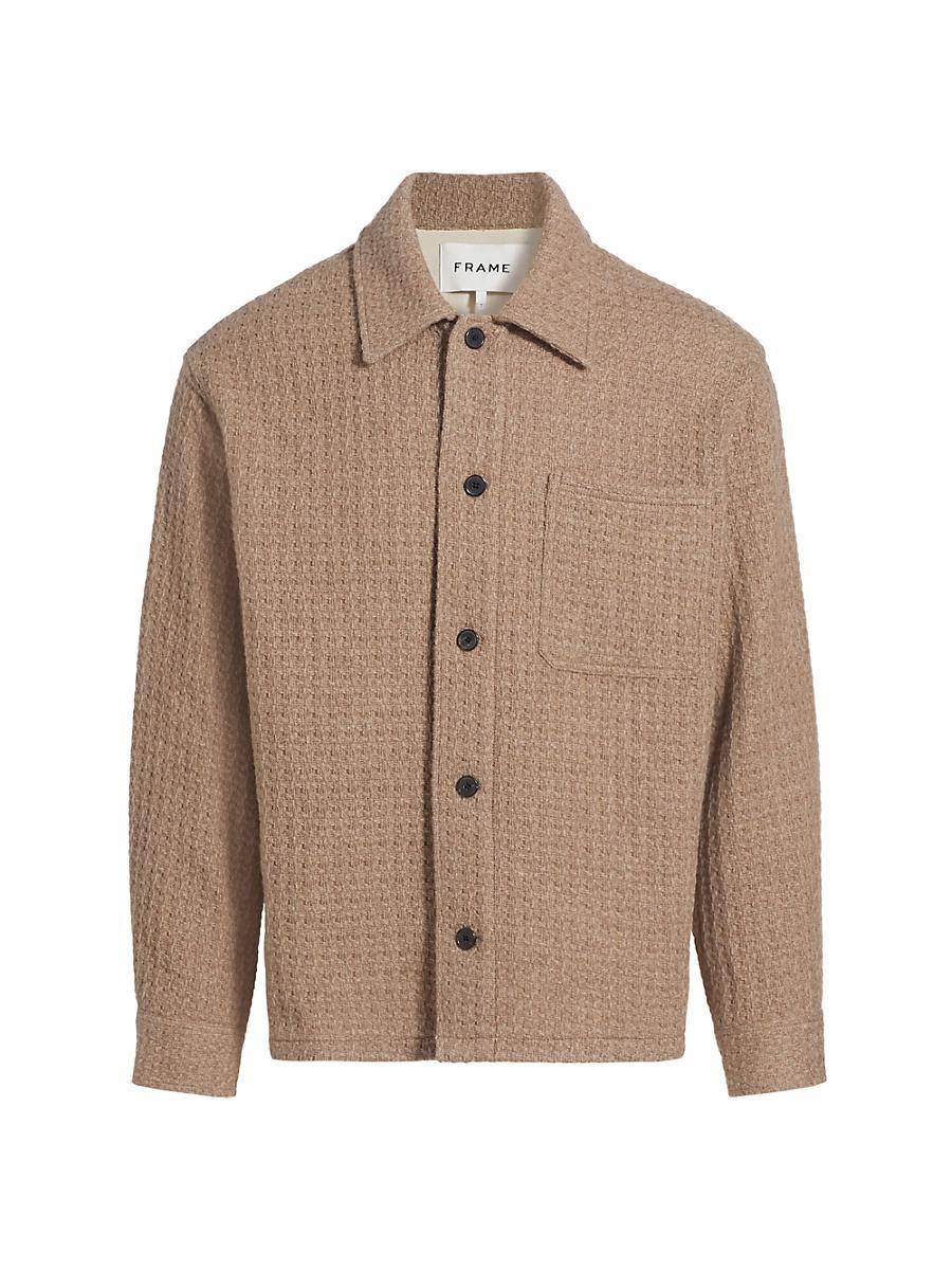 Mens Textured Shirt Jacket Product Image