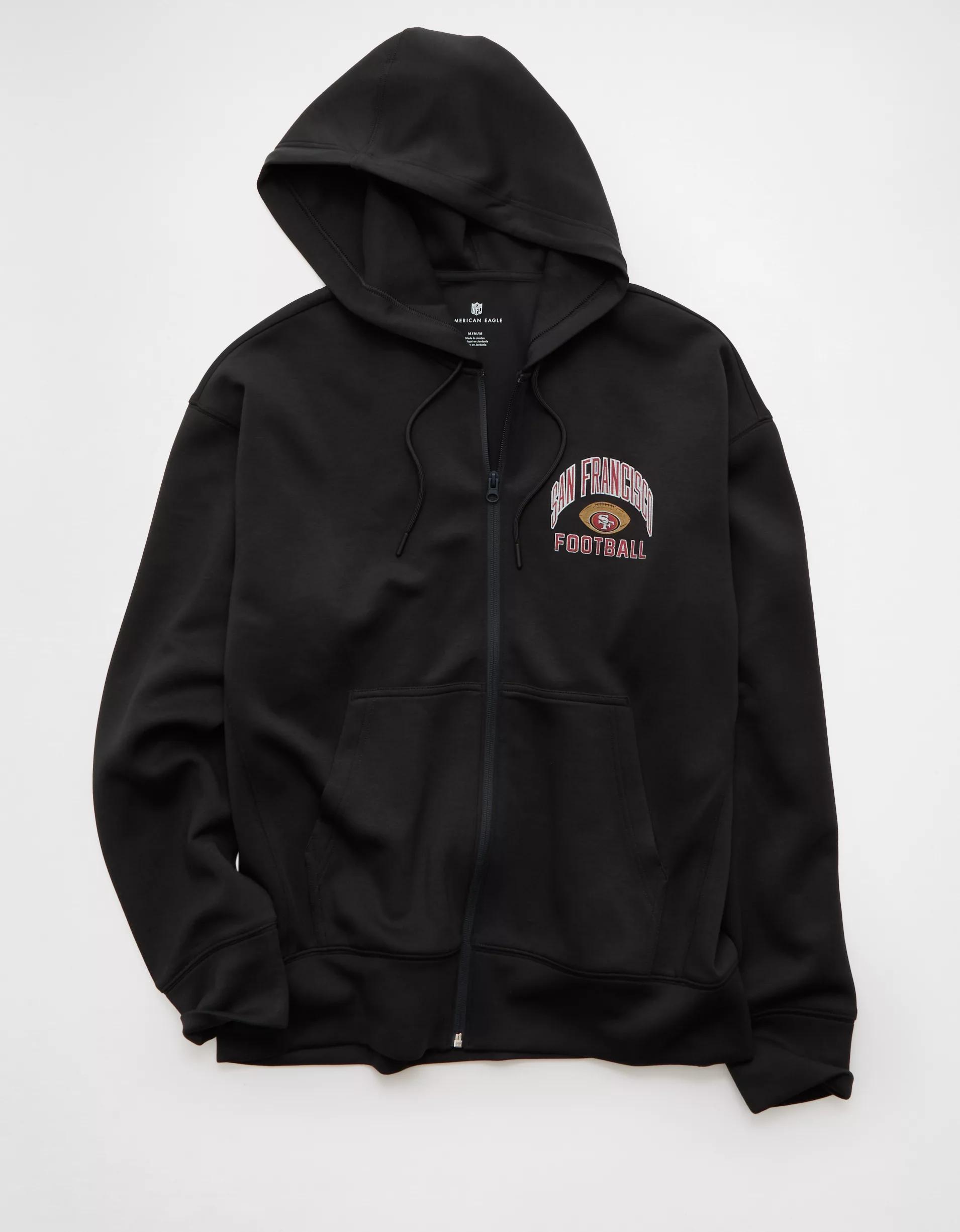 AE 24/7 NFL San Francisco 49ers Graphic Zip-Up Hoodie Product Image