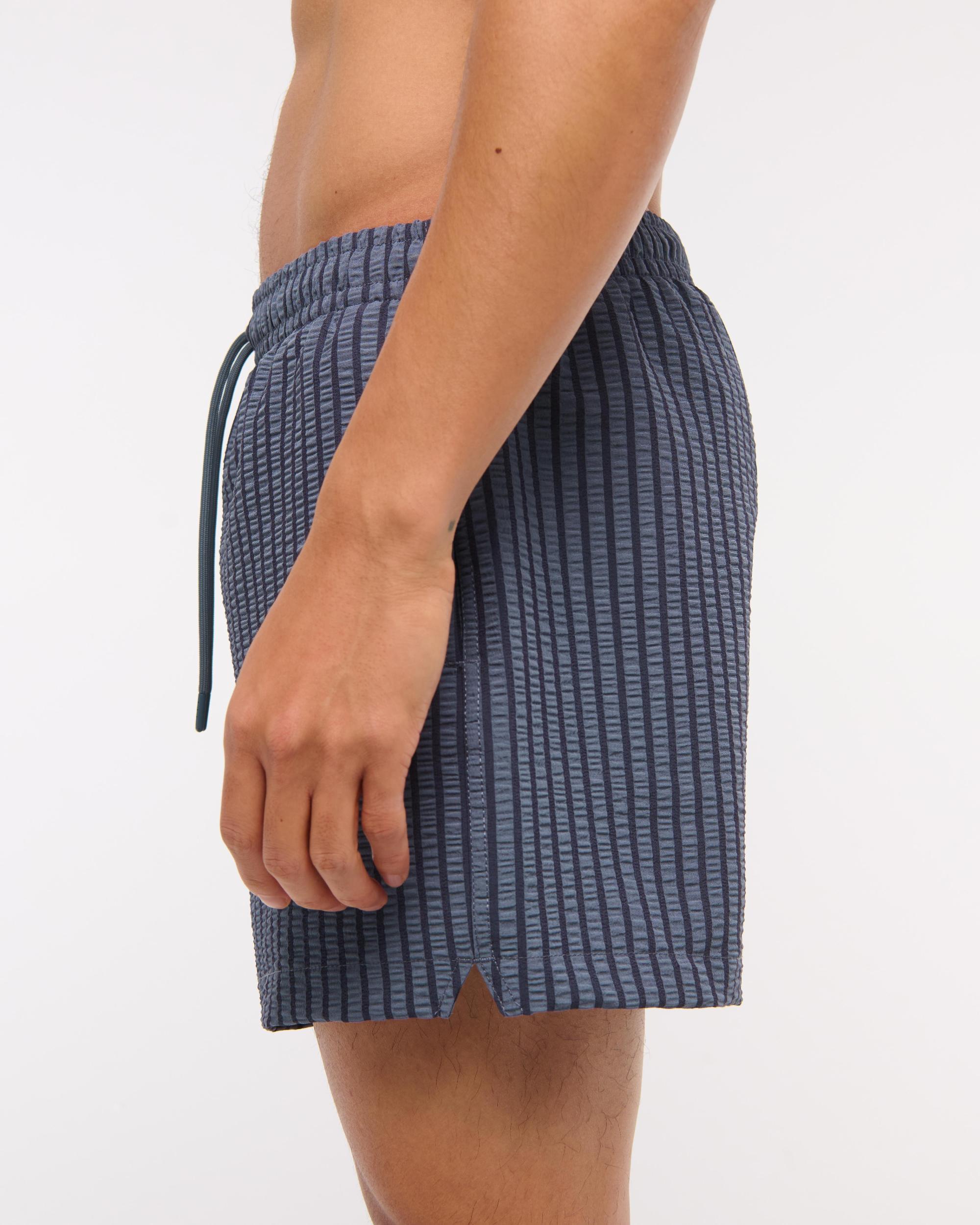 Pull-On Wide Seersucker Swim Trunk Product Image