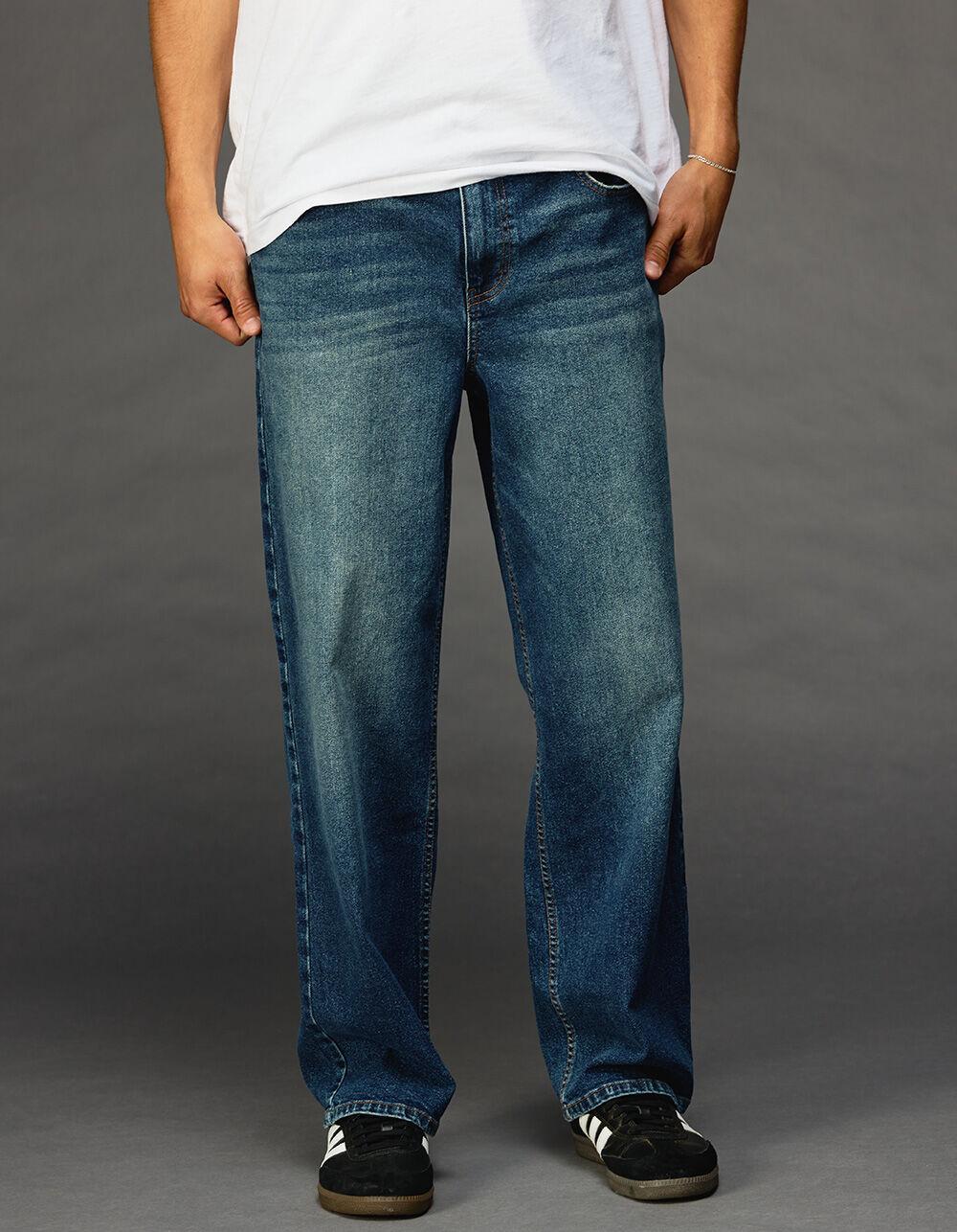 RSQ Mens Loose Fit Jeans - Dark Wash Product Image