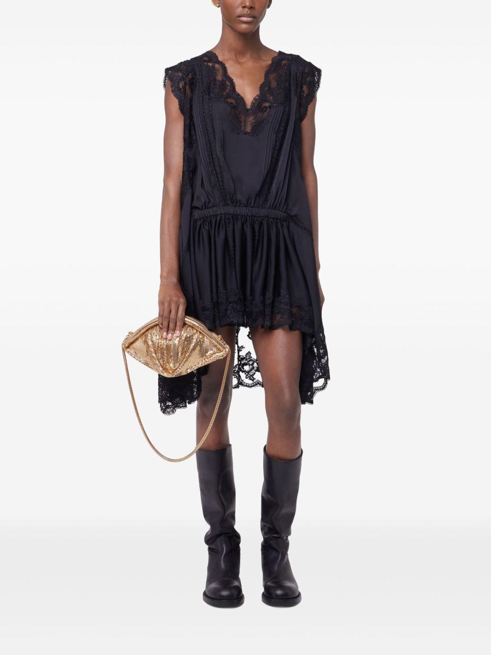 lace satin dress Product Image
