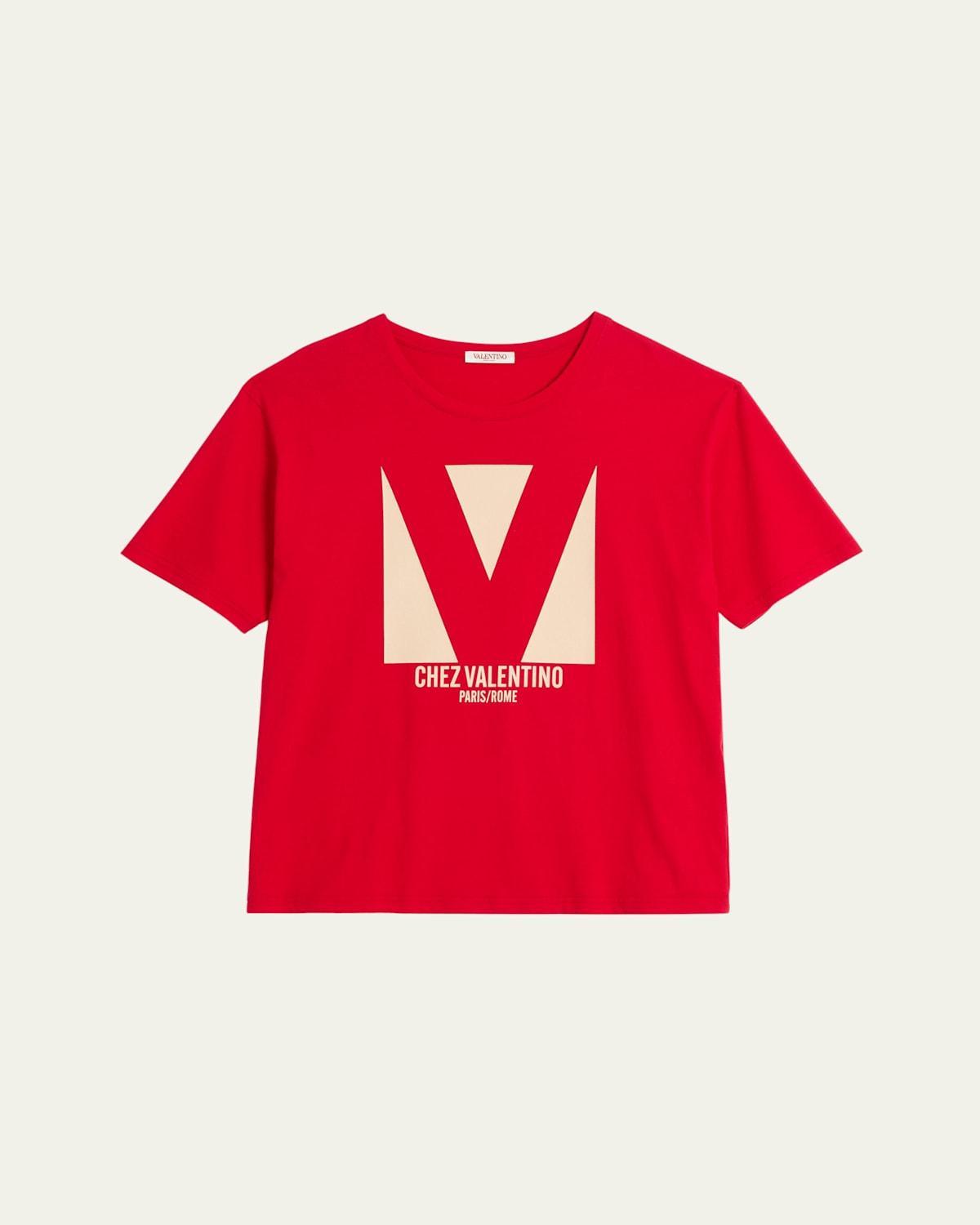 VALENTINO T-shirt Logo In Red Product Image