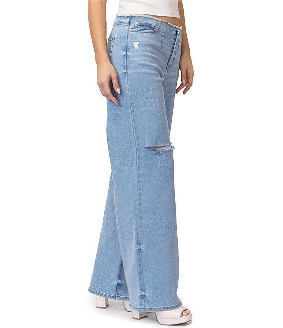 Stevie Jeans By Steve Madden Mid Rise Straight Leg Jeans Product Image