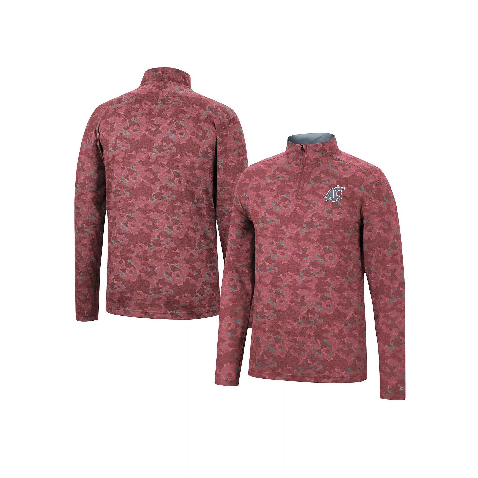 Men's Colosseum Cardinal Iowa State Cyclones Tivo Quarter-Zip Jacket, Size: Large, Red Product Image