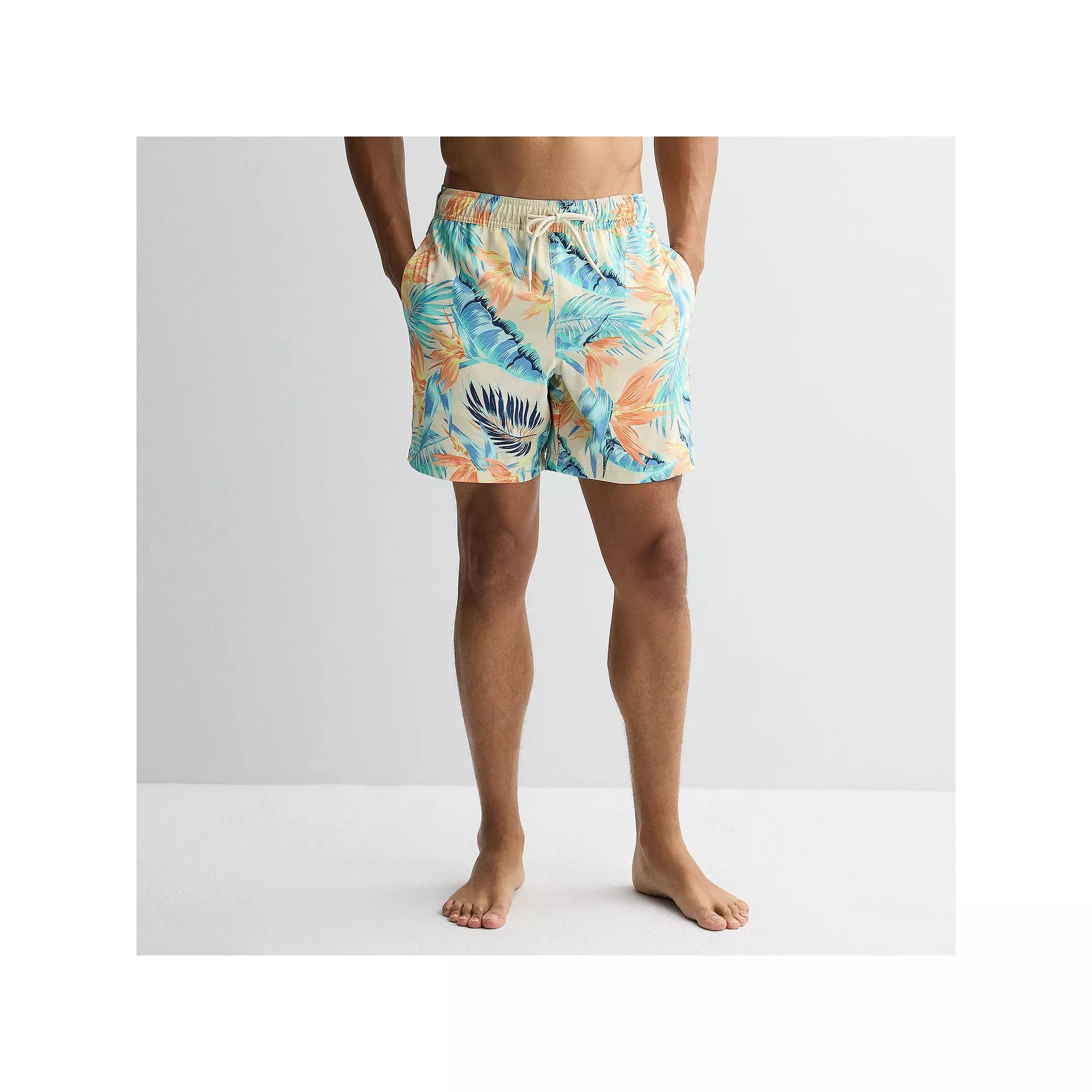 Men's Trinity Coast 7-Inch Swim Trunks, Size: XS 7 IN, Natural Product Image